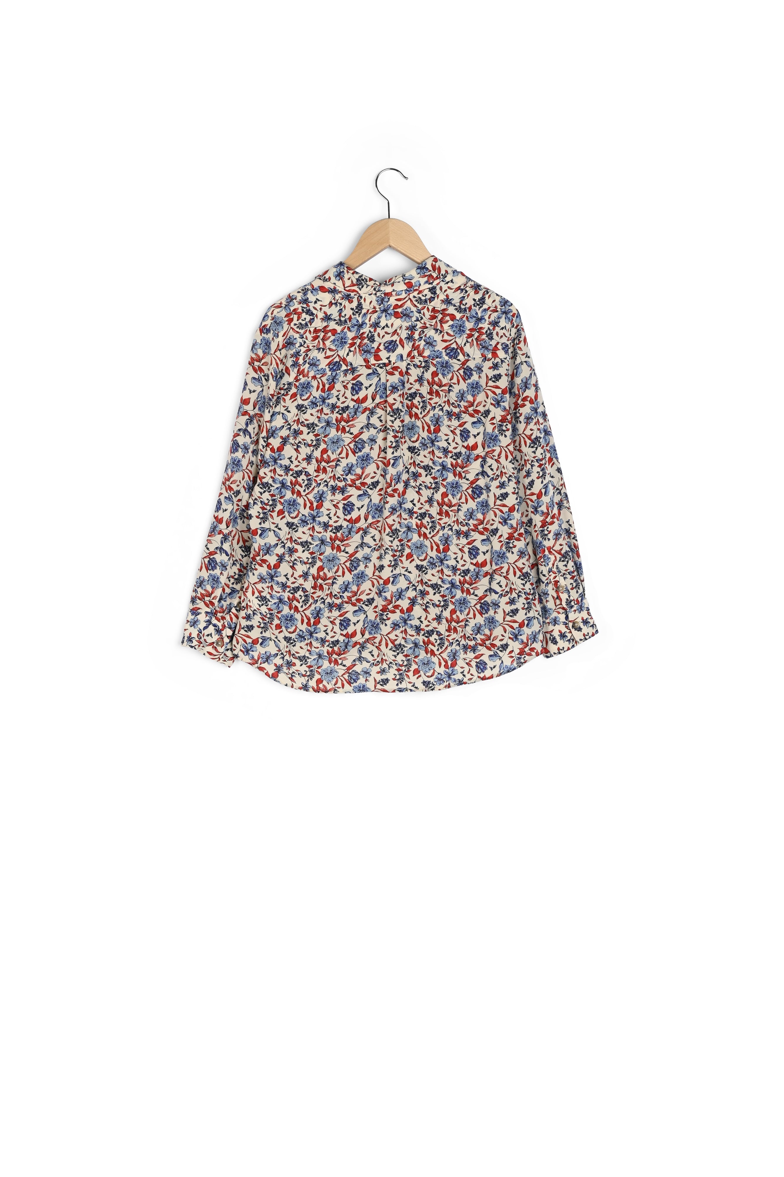 NOELIE - Chemise en soie à imprimé floral Faume - seconde main