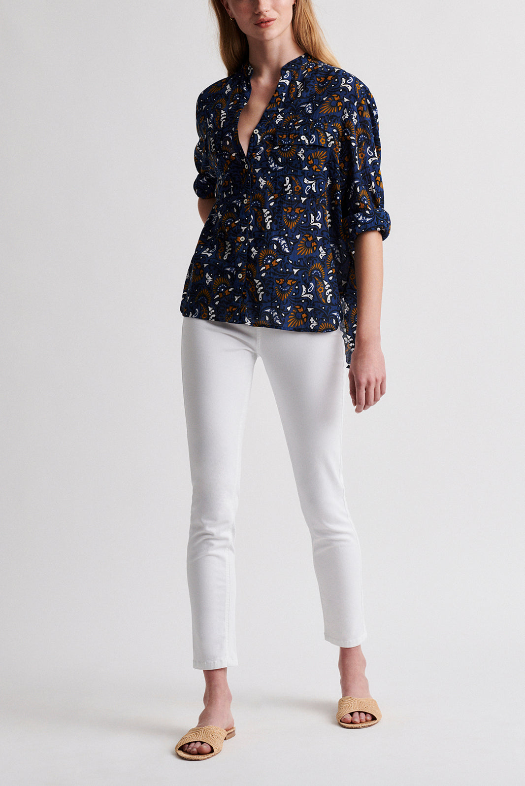 NATEO - Blouse imprimée en coton Faume - seconde main