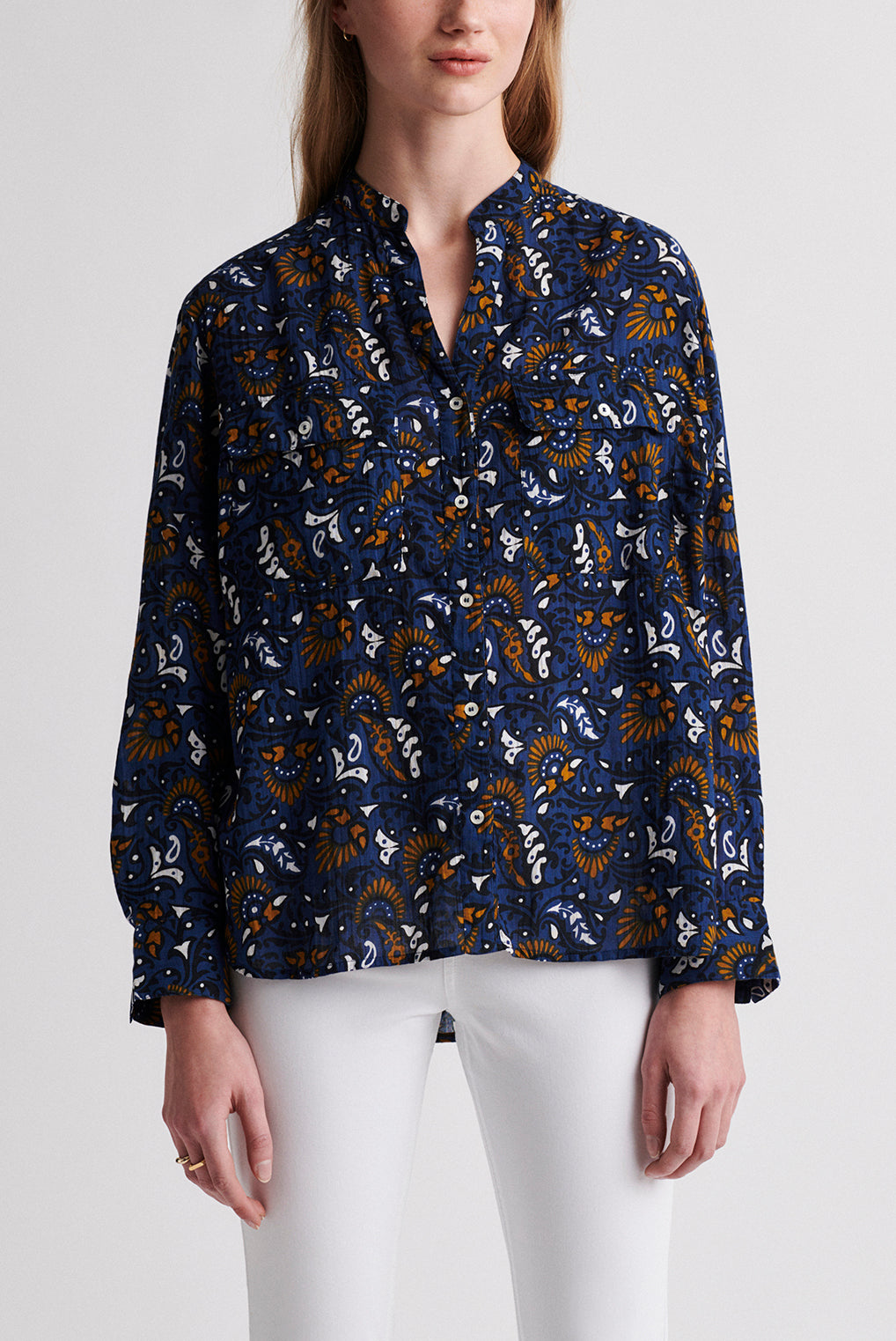 NATEO - Blouse imprimée en coton Faume - seconde main