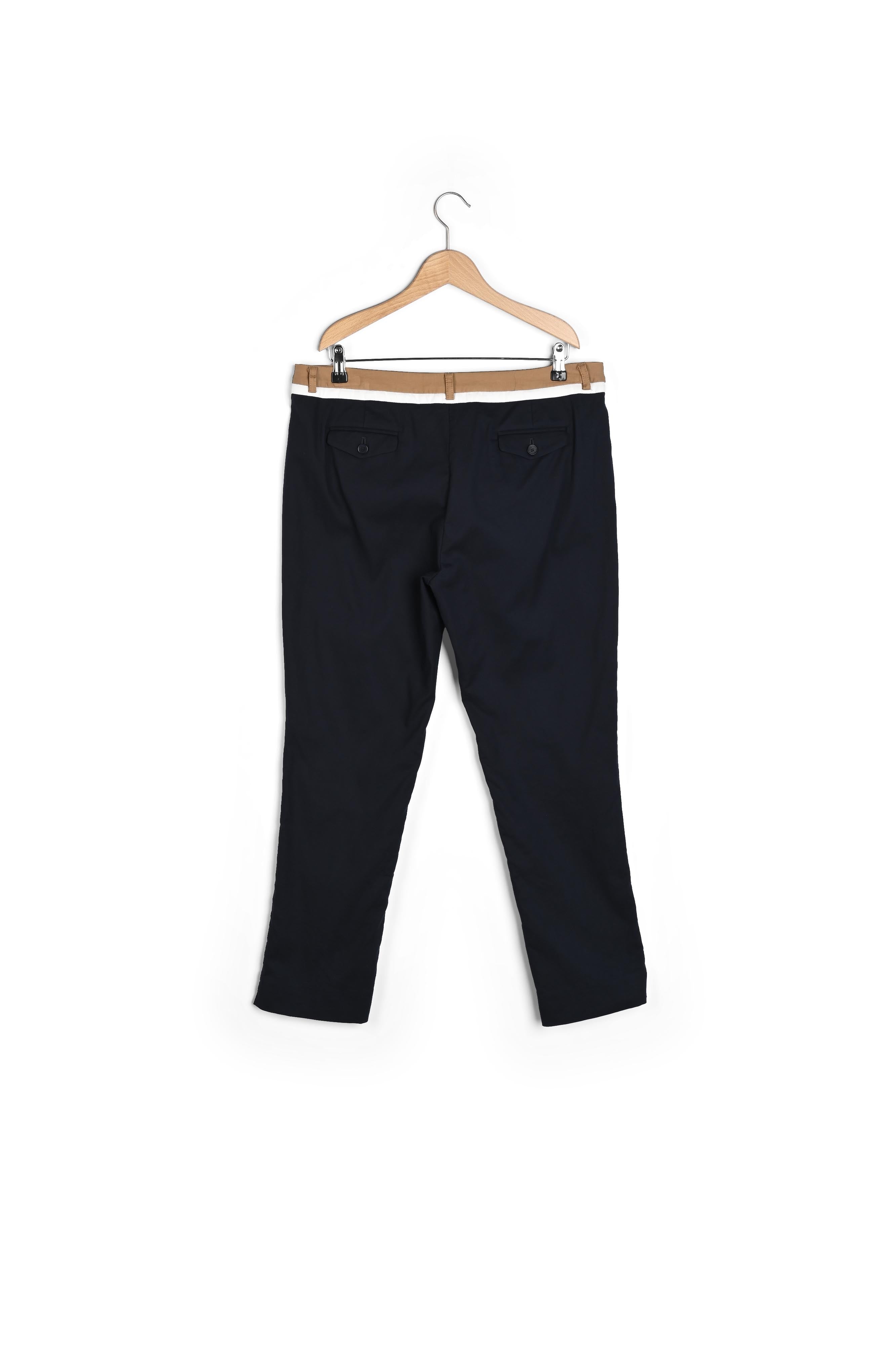 MARILYS - Pantalon droit 7/8 en coton tricolore Faume - seconde main