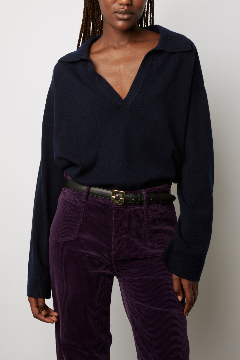 Pantalon flare en velours côtelé - ELVY Faume - seconde main