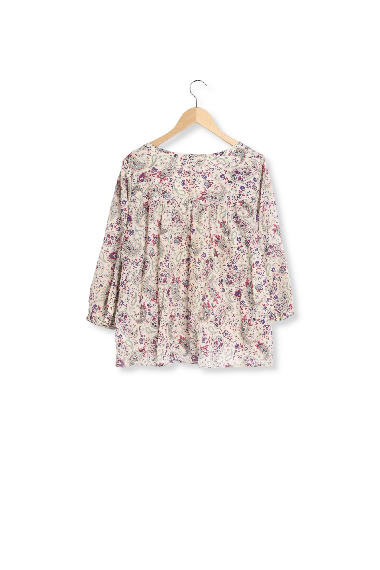 Blouse en voile de coton Bandana -CLAUDE Faume - seconde main