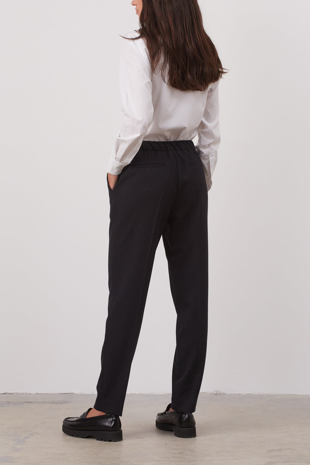 Pantalon tailleur rayé - EMMA Faume - seconde main
