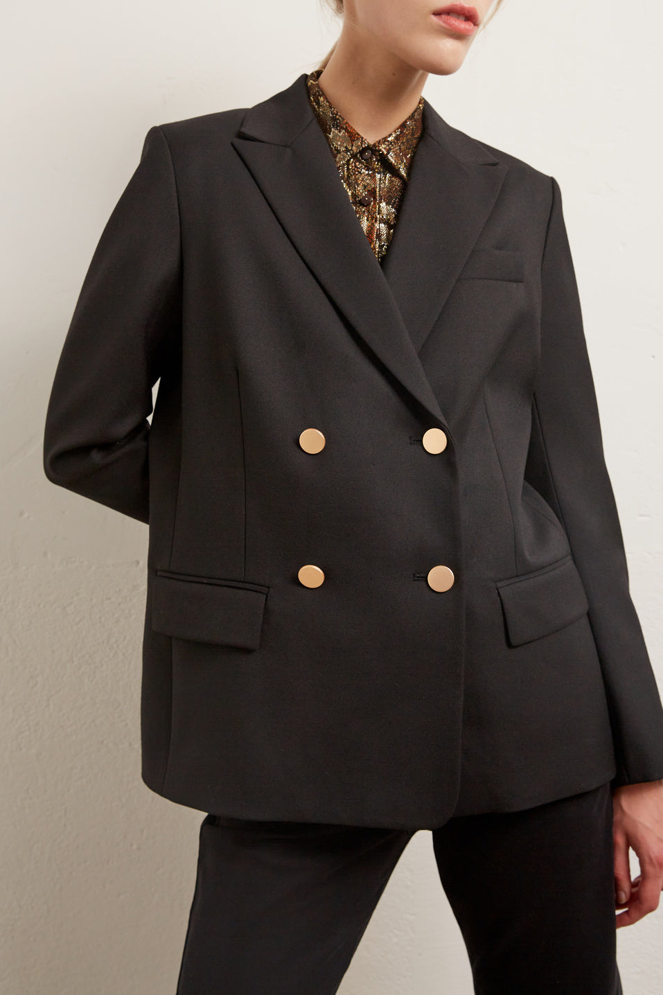 Babeth - Veste de blazer en laine mélangée Faume - seconde main