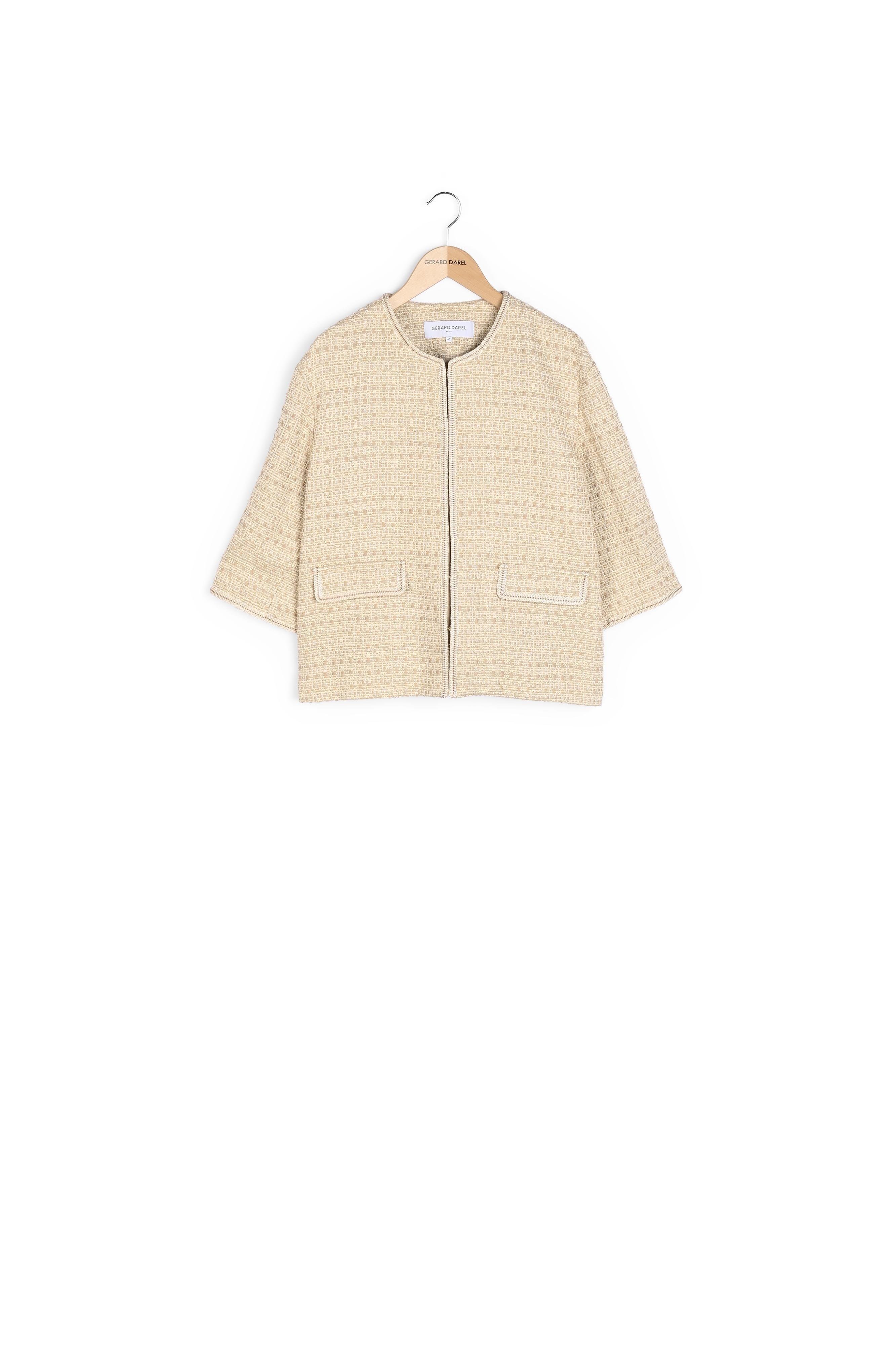 AGOSTINA - Veste en tweed avec Lurex Faume - seconde main