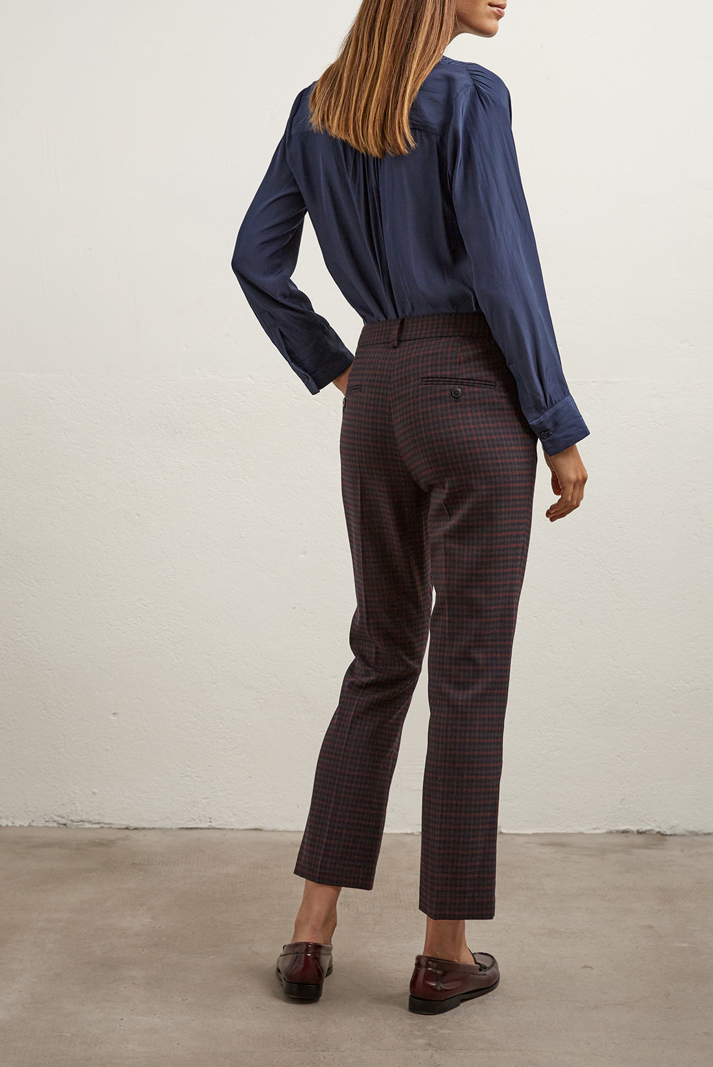 LILLIA - Pantalon 7/8 à carreaux Faume - seconde main