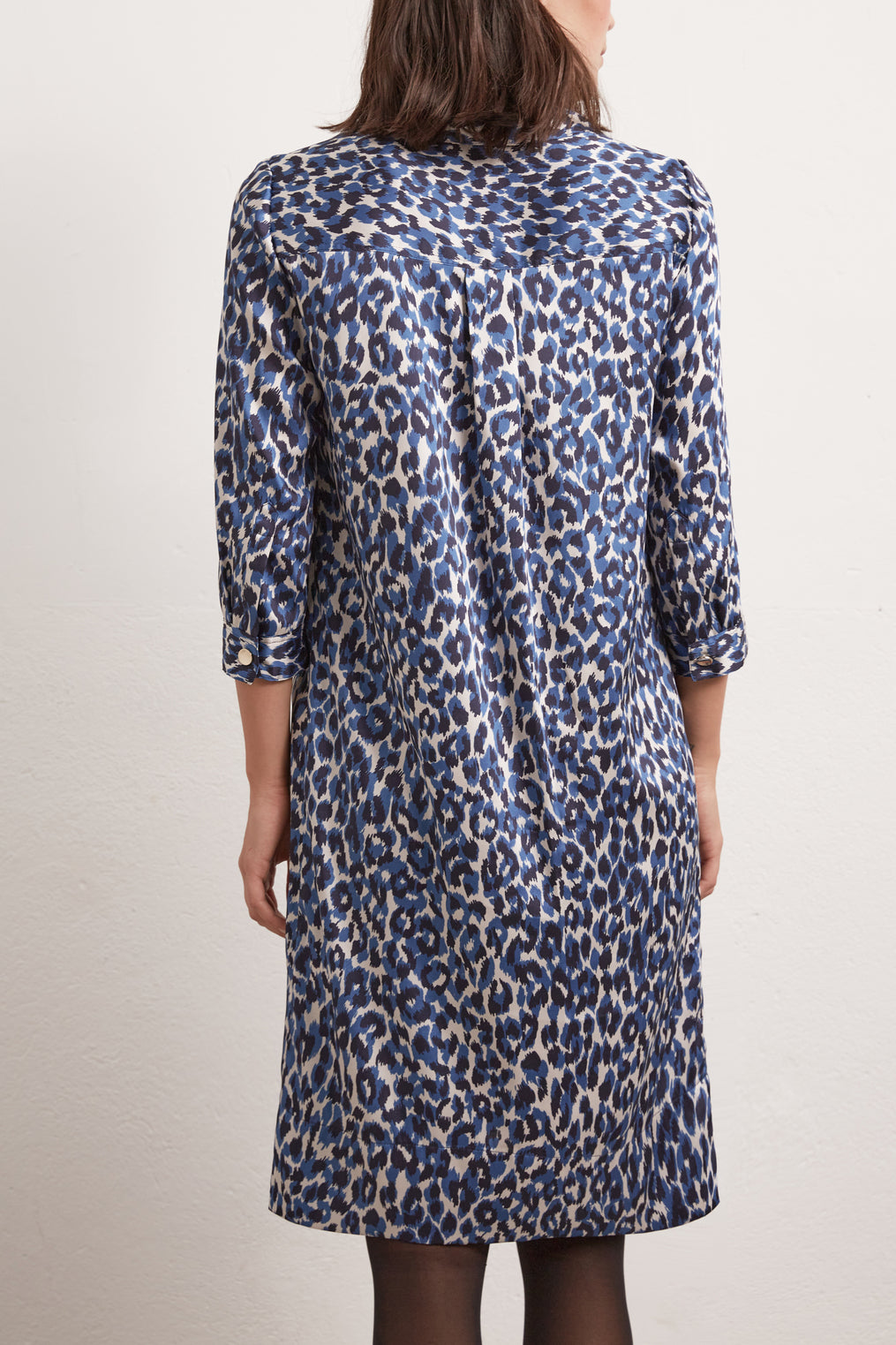 SOLANGE - Robe-chemise courte imprimée Faume - seconde main