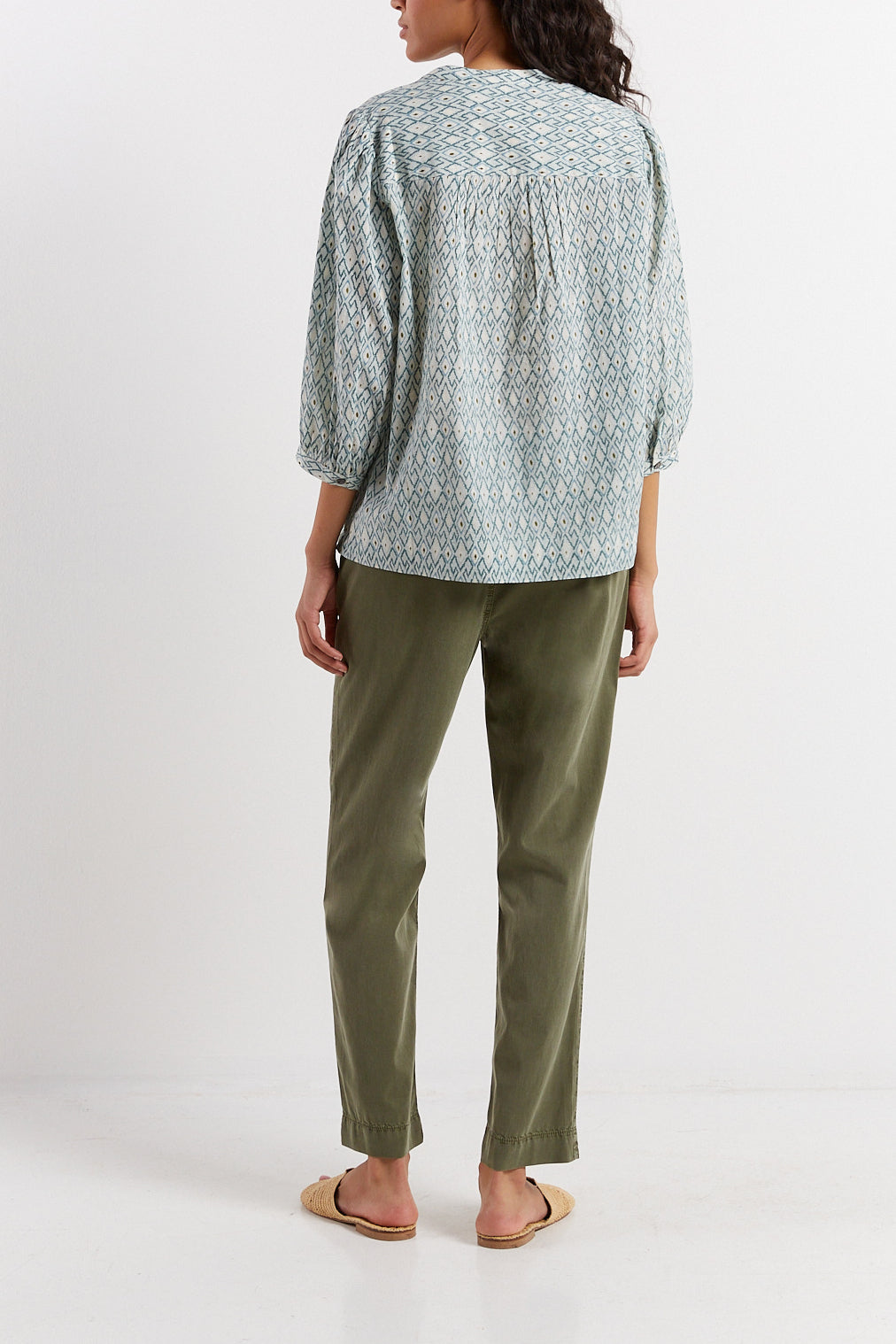 Blouse en voile de coton imprimé - CLOTHILDE Faume - seconde main