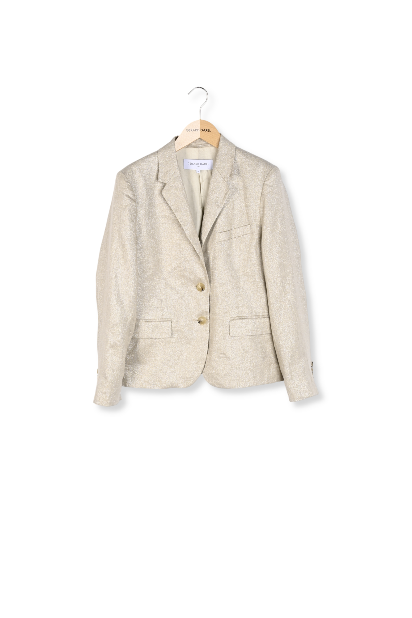 Veste en lin et lurex doré - BRENDI Faume - seconde main