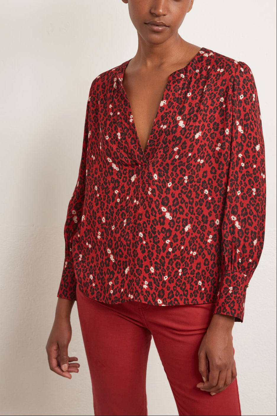 Anais - Blouse à encolure tunisienne Faume - seconde main