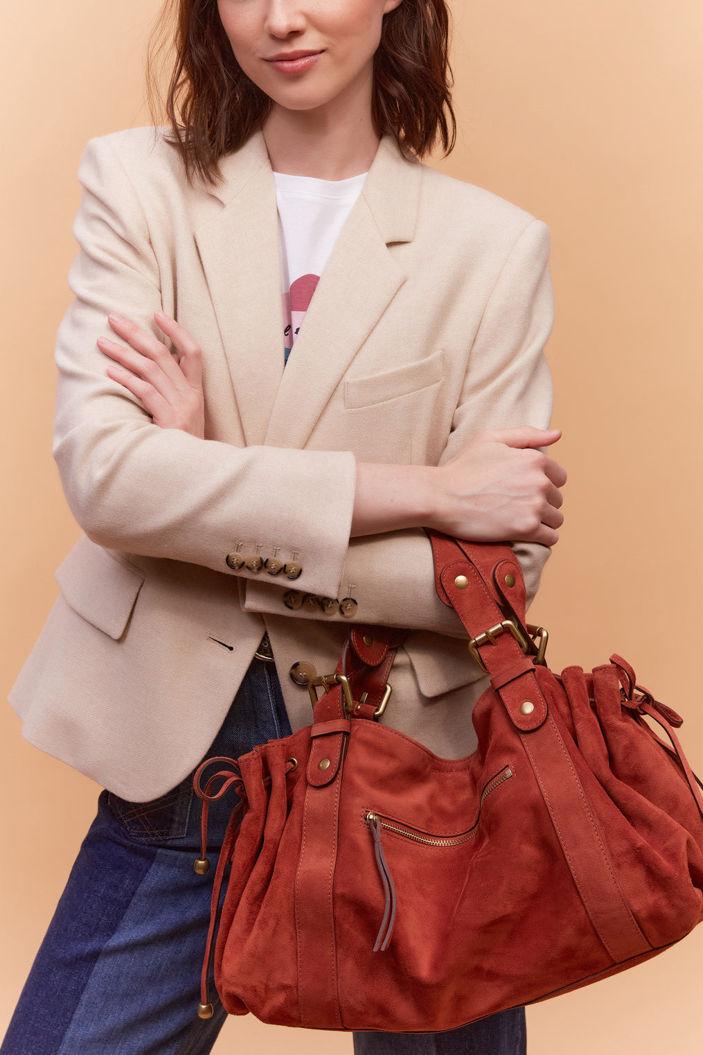 Veste de tailleur en laine mélangée - NALY Faume - seconde main