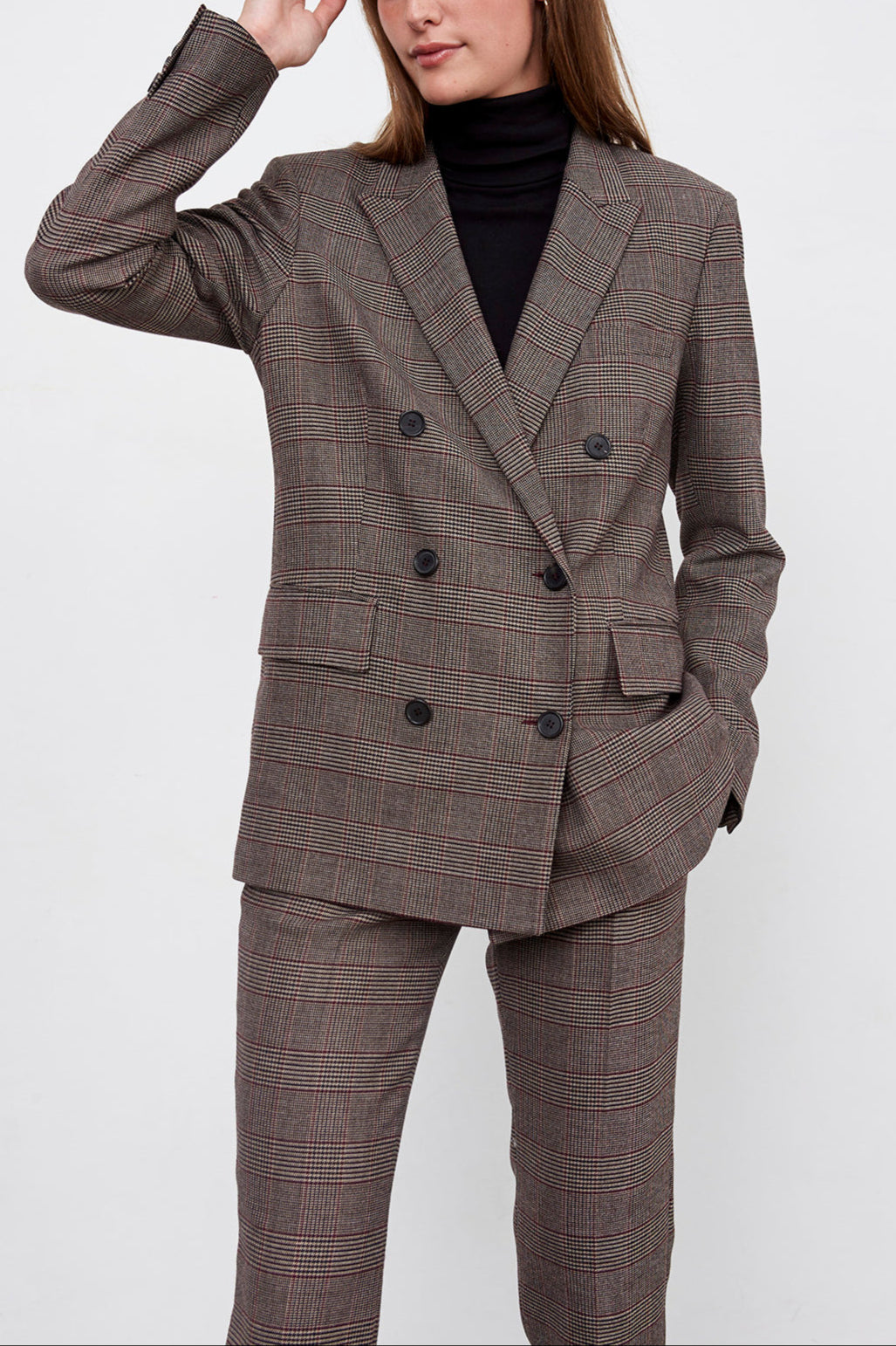 VANYLLE - Veste croisée à carreaux Faume - seconde main