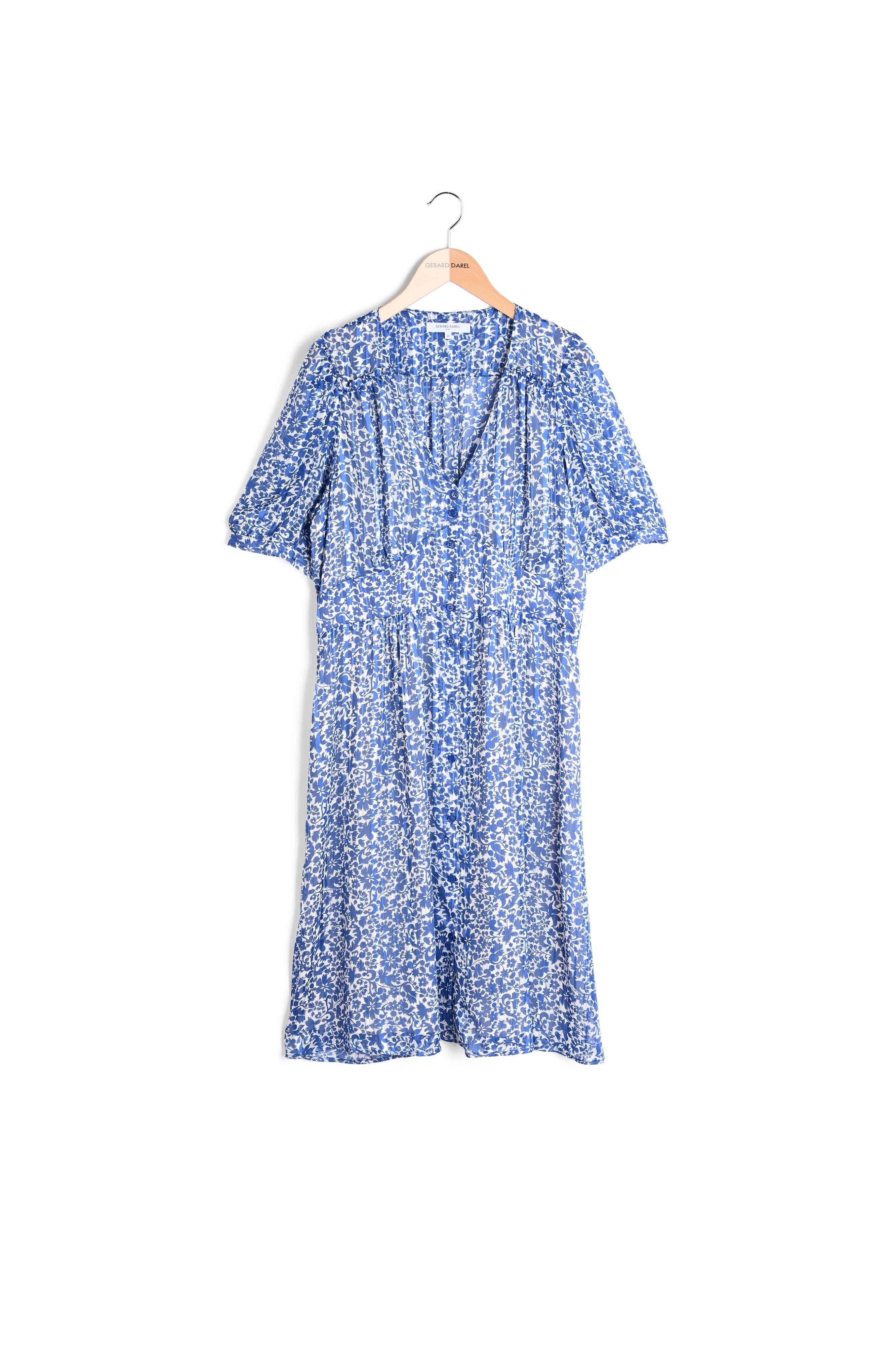 Robe mi-longue à fleurs - JAMES Faume - seconde main