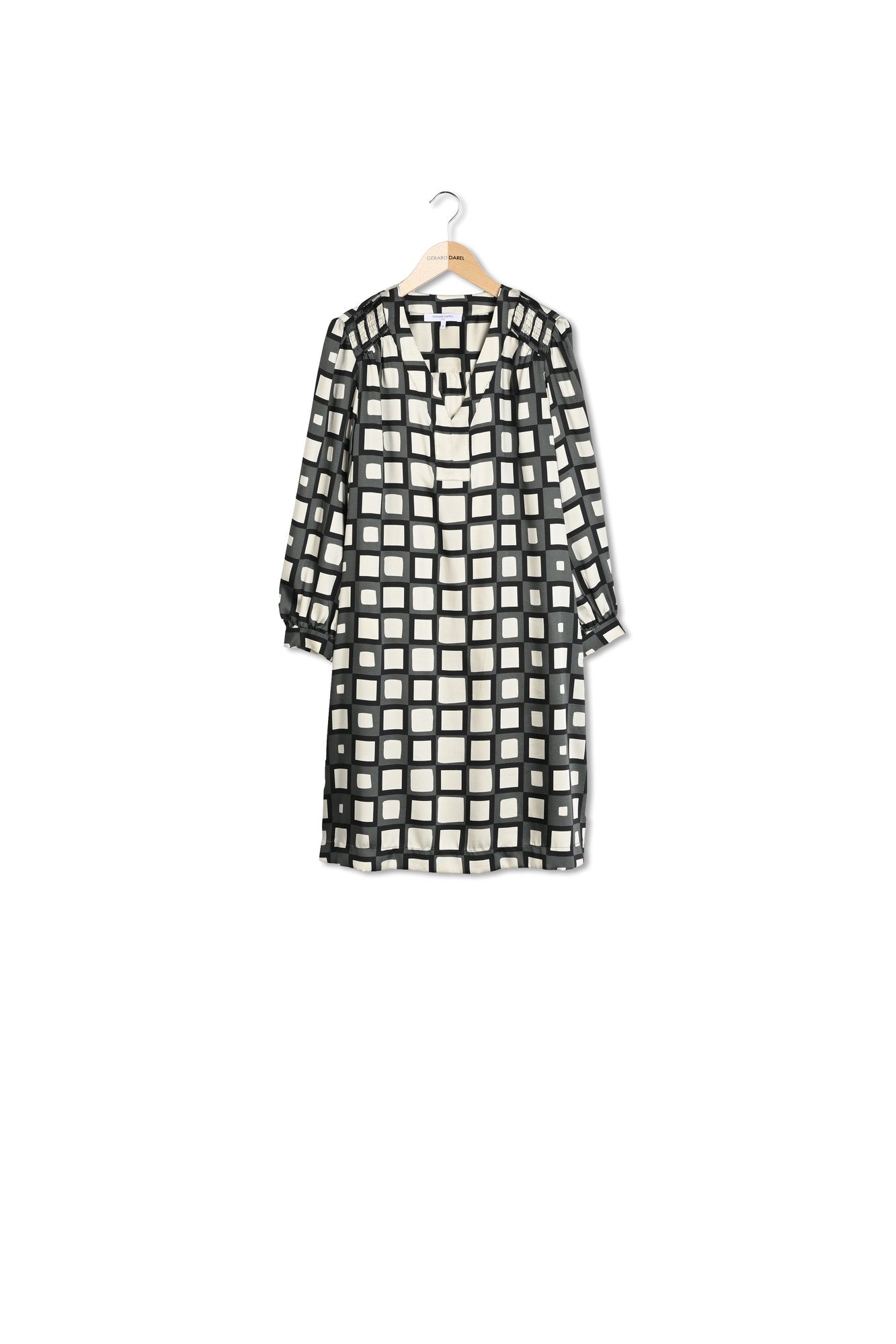 Robe courte imprimé géométrique - SASKIA Faume - seconde main