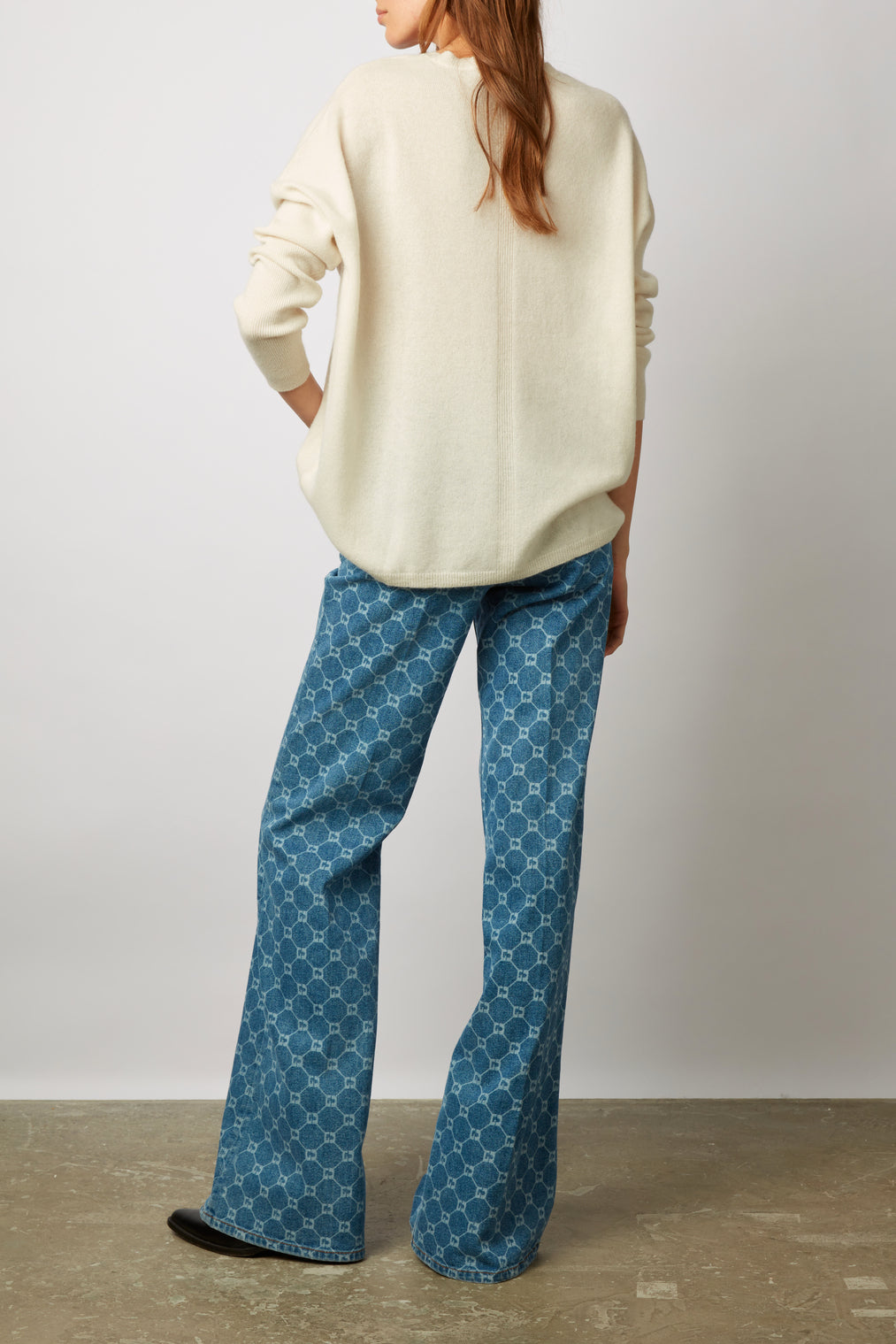 Pull col rond en cachemire - LIZEA Faume - seconde main