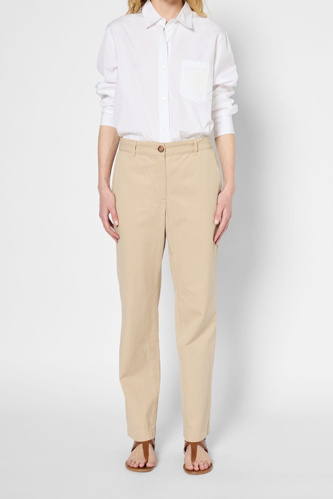 Pantalon large en lin et lyocell - LAURETTE Faume - seconde main