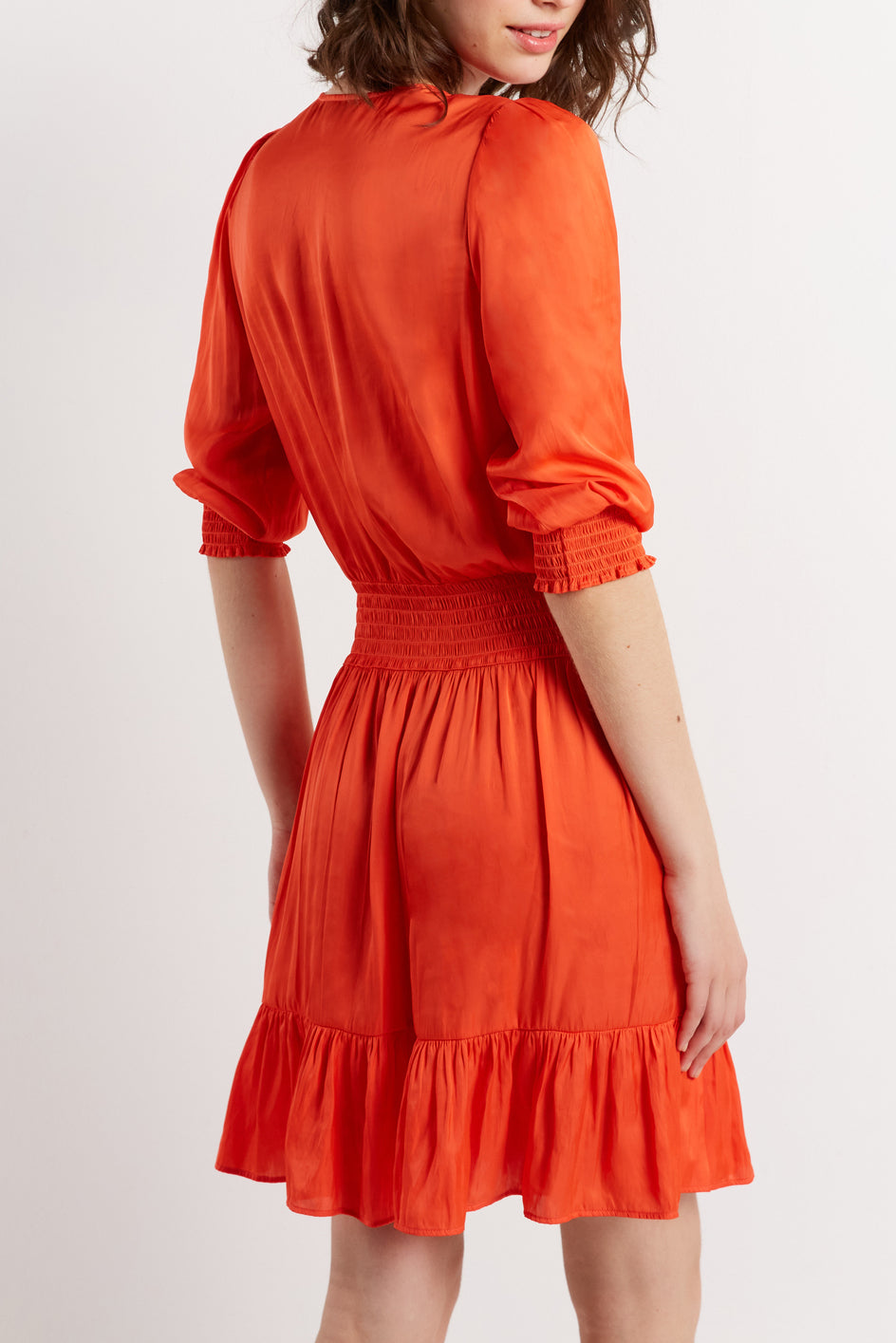 Robe à smocks et volants - JORIS Faume - seconde main