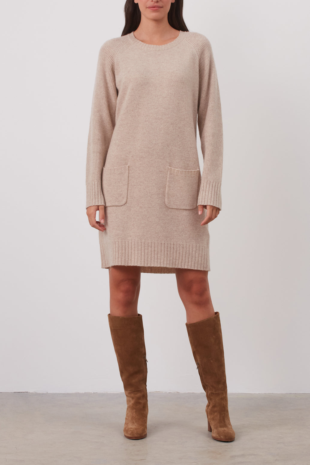 Robe en maille de laine cachemire - JORIS Faume - seconde main