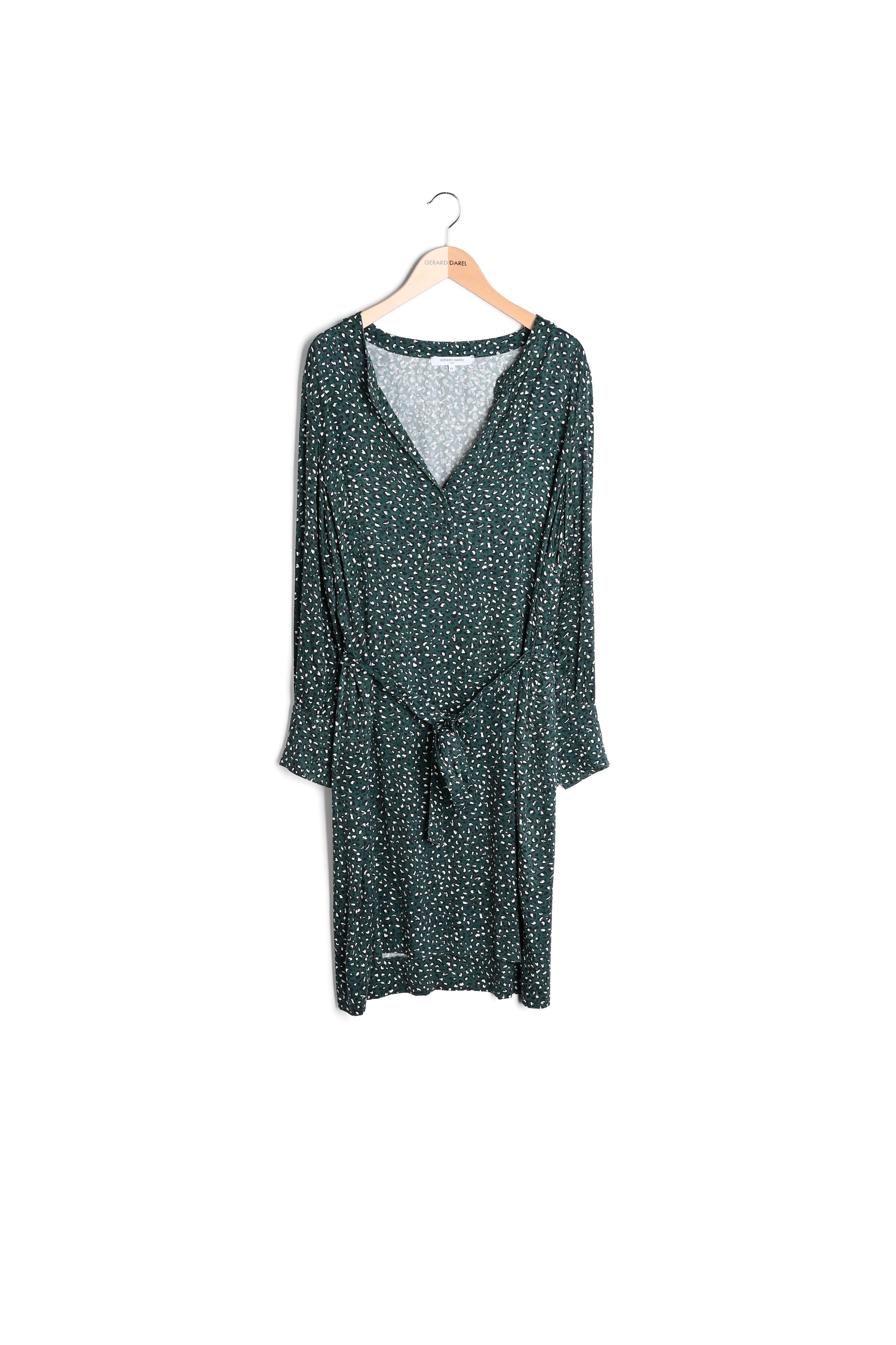 Tracey - Robe ceinturée à imprimé animalier Faume - seconde main