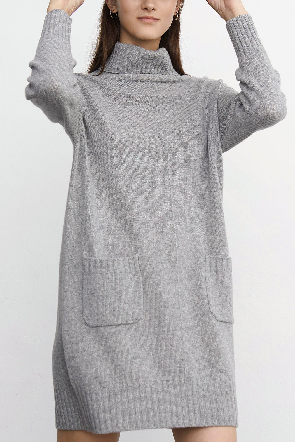 DINAH - Robe col roulé Faume - seconde main