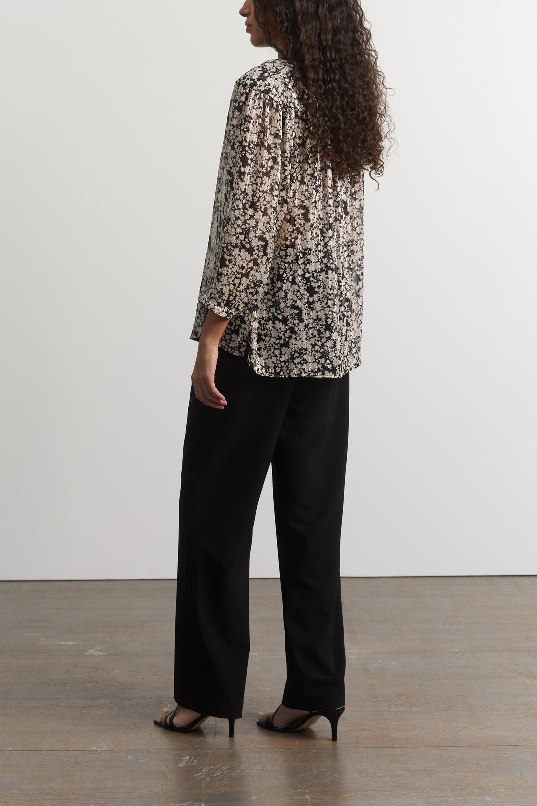 Blouse en mousseline à fleurs - COCO Faume - seconde main