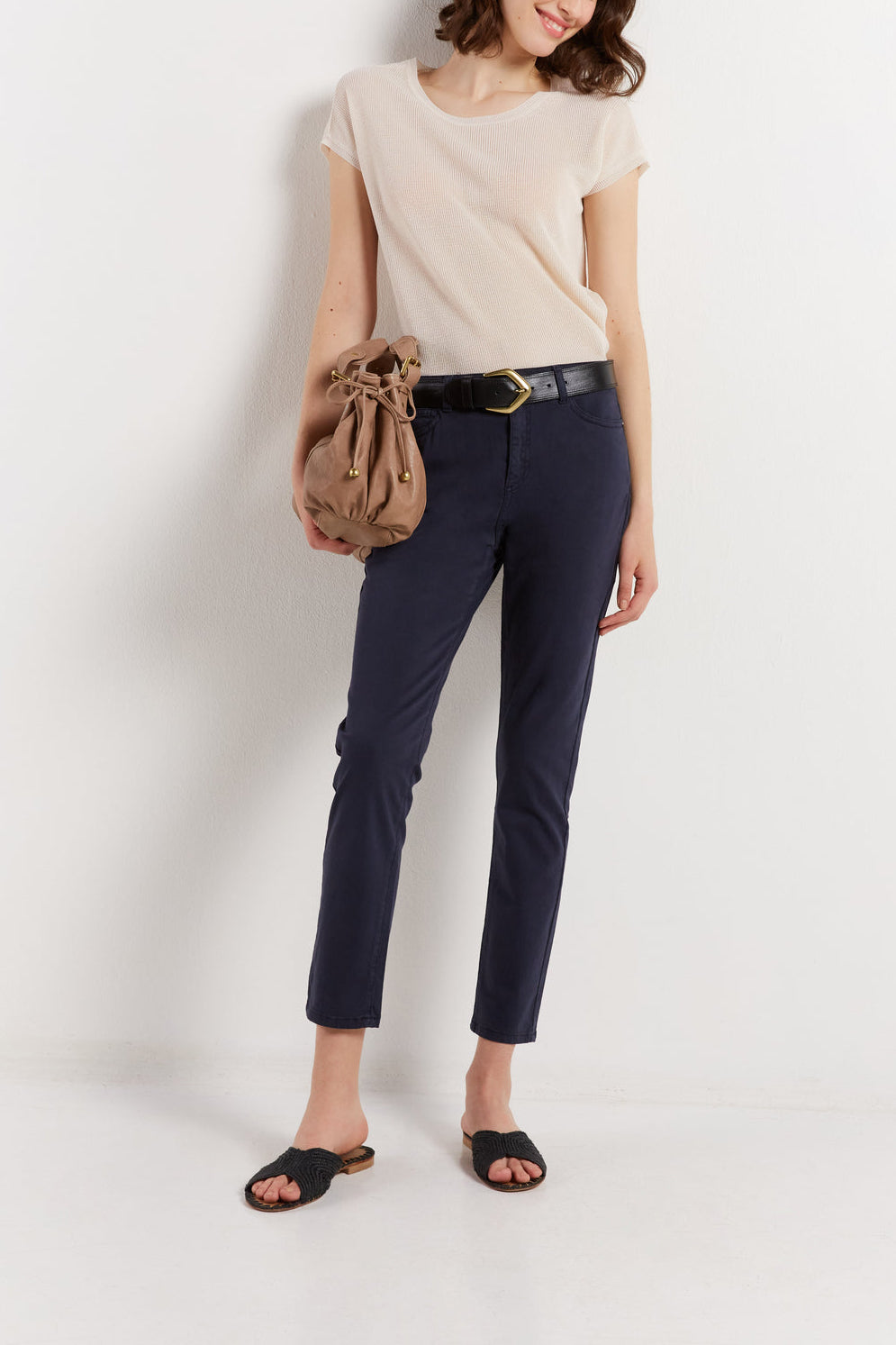 Pantalon droit coloré - ELIORE Faume - seconde main