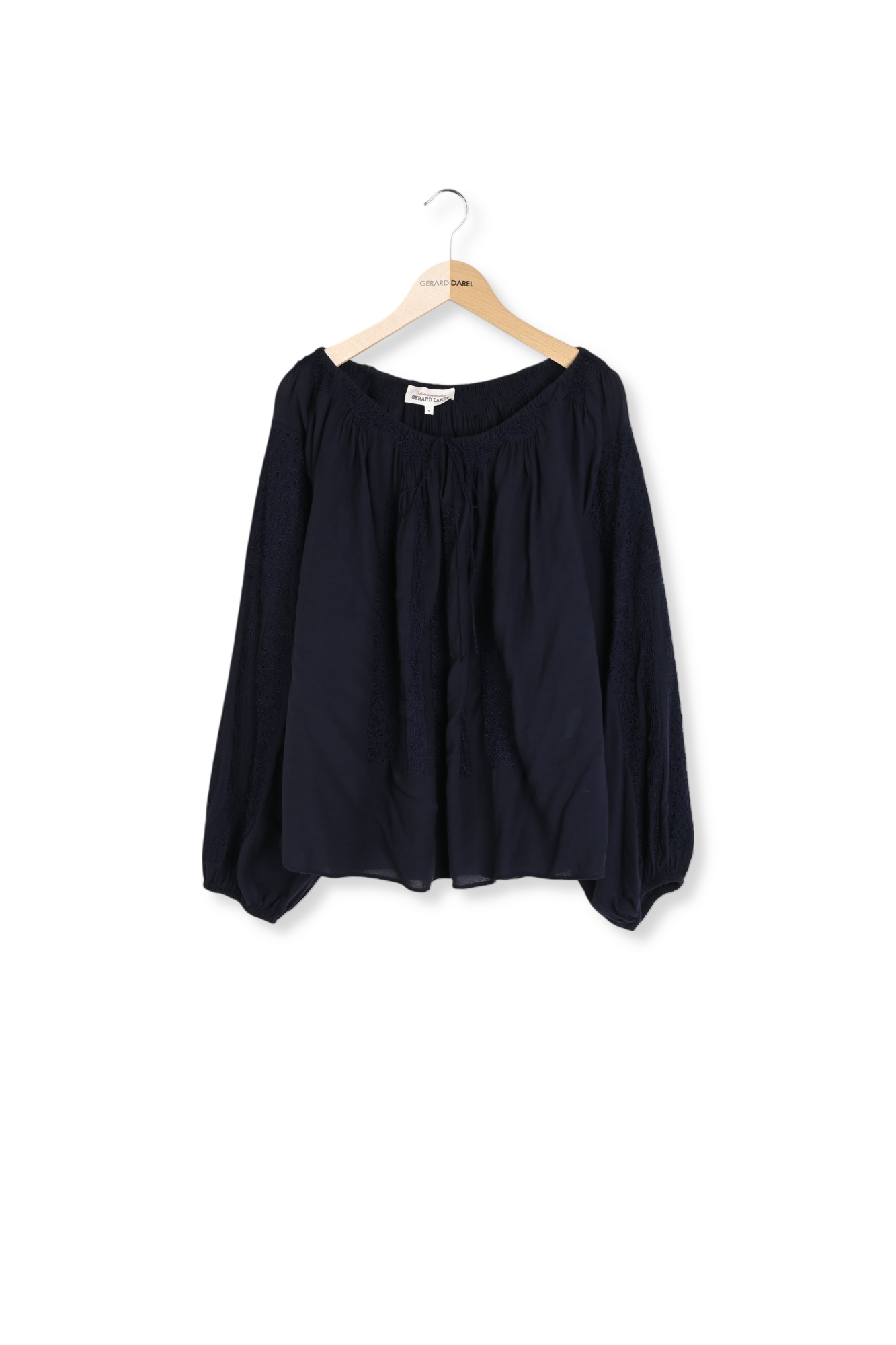 Blouse brodée à large encolure - AGLAE Faume - seconde main