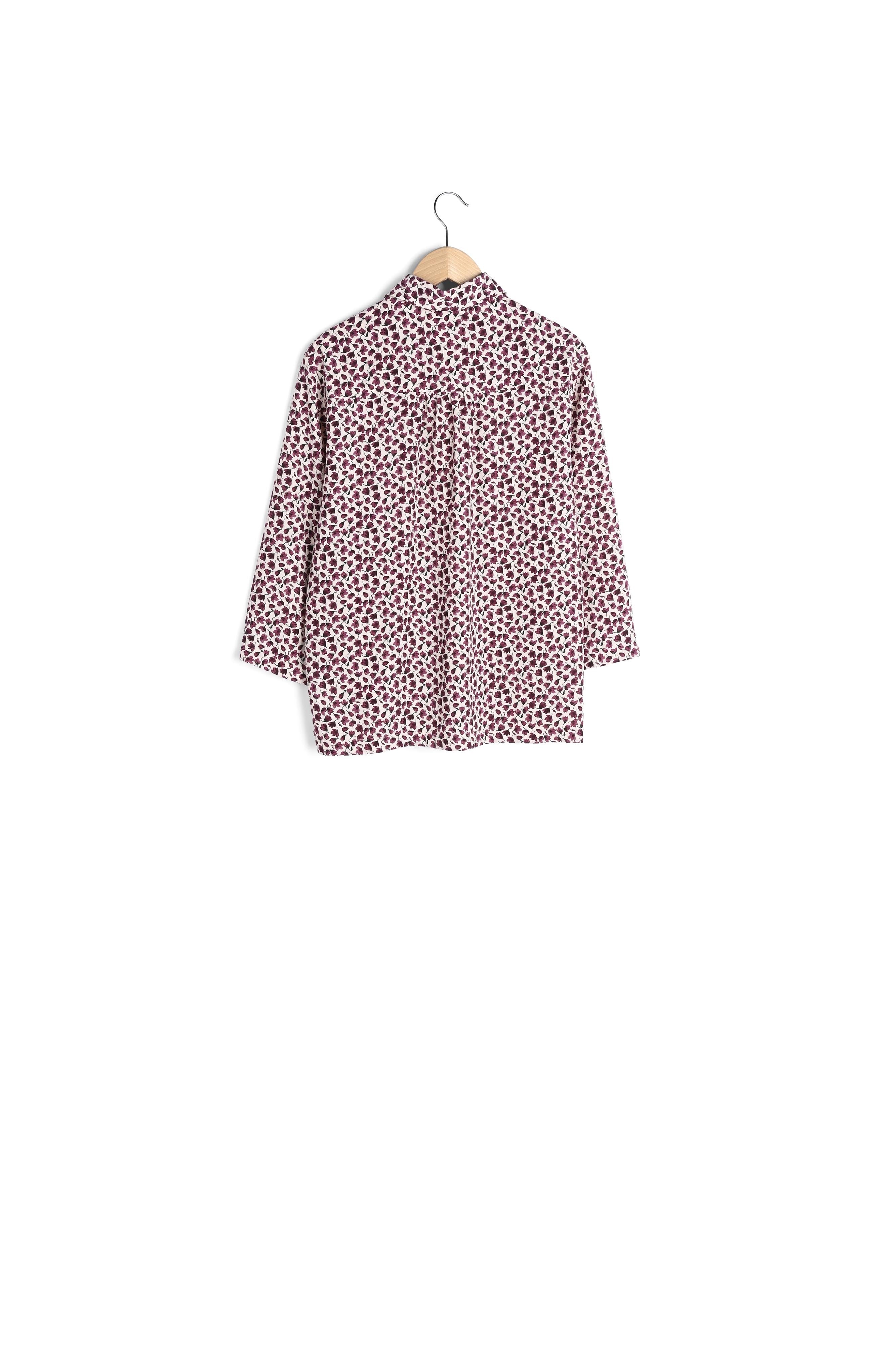 Chemise zippée à fleurs - CATHERINE Faume - seconde main