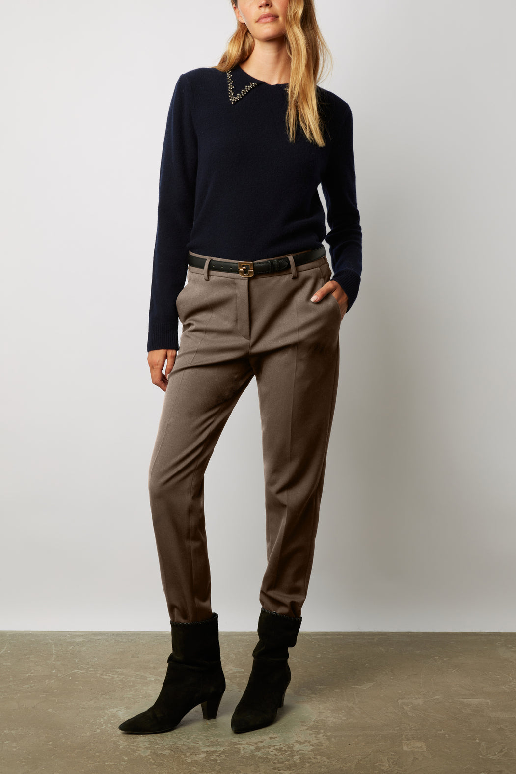 Pantalon droit 7/8 de tailleur - EMANUELLA Faume - seconde main