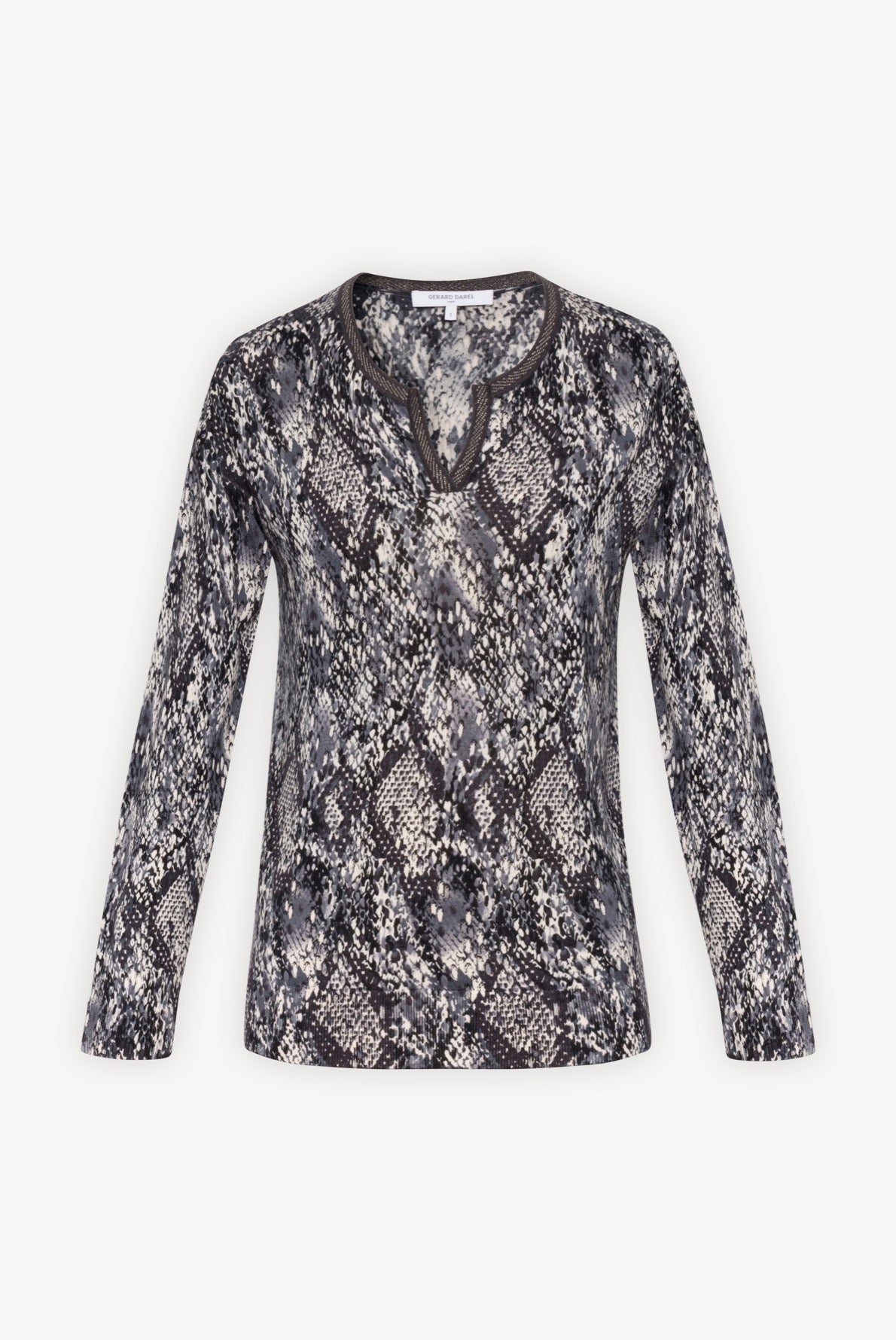 SLOAN - Pull tunisien à imprimé python Faume - seconde main