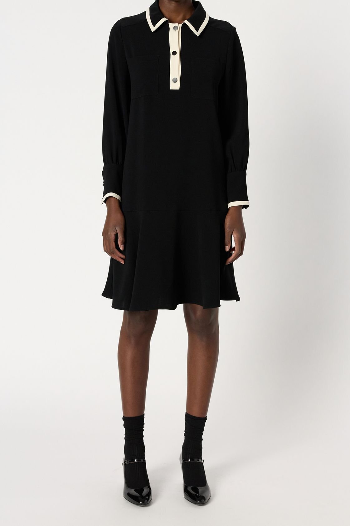 Robe bicolore à col chemise - LIVIA Faume - seconde main