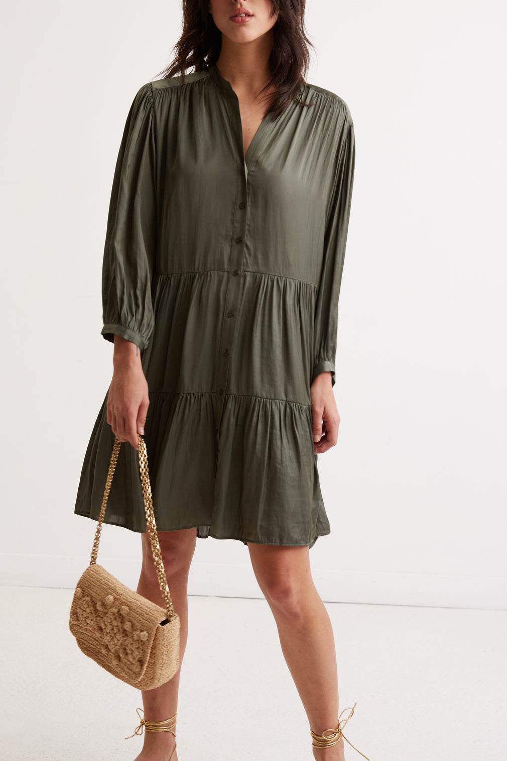 Robe courte satinée - JAUFREY Faume - seconde main