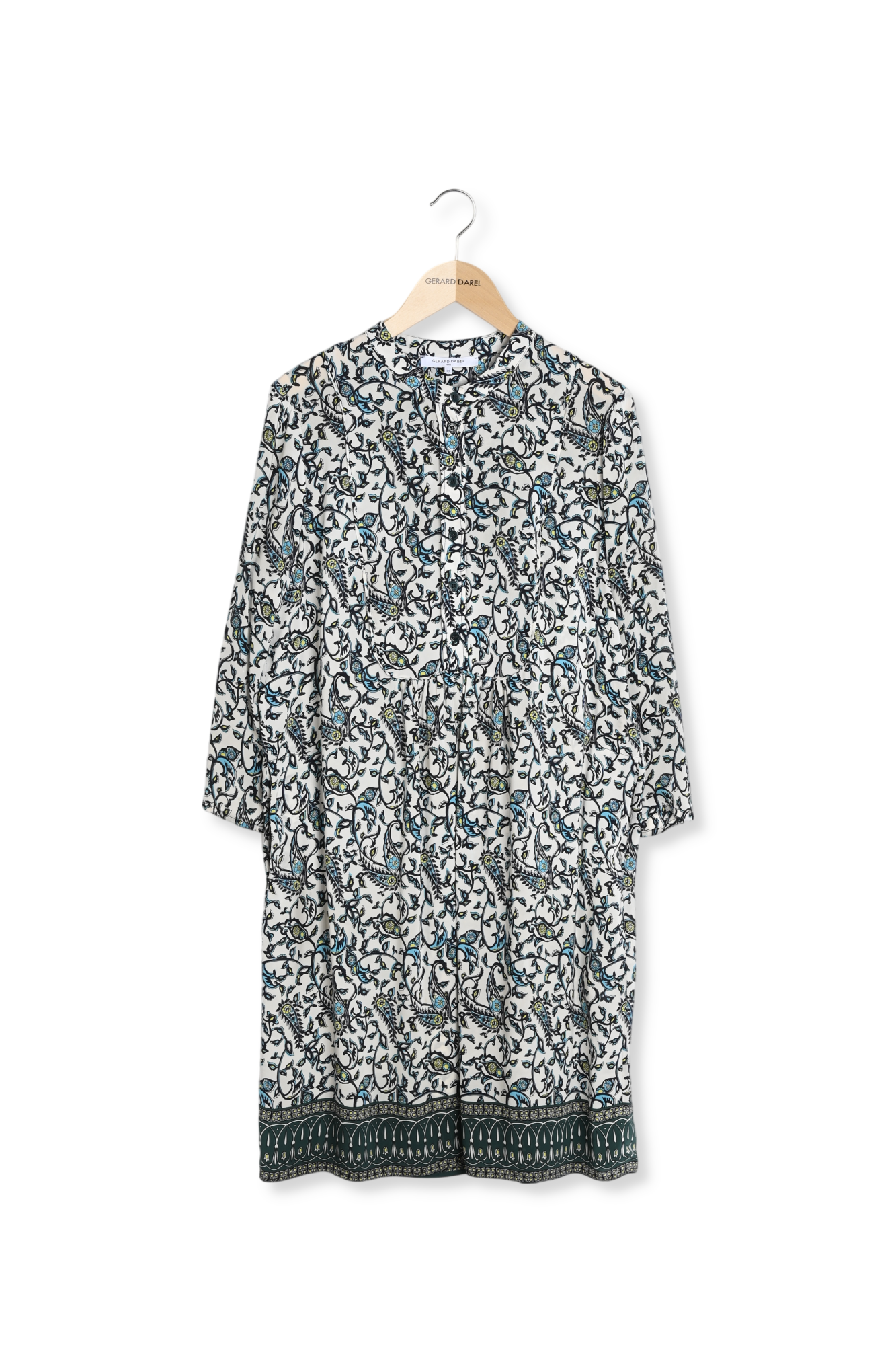 SHAILY - Robe-chemise courte en soie imprimée Faume - seconde main