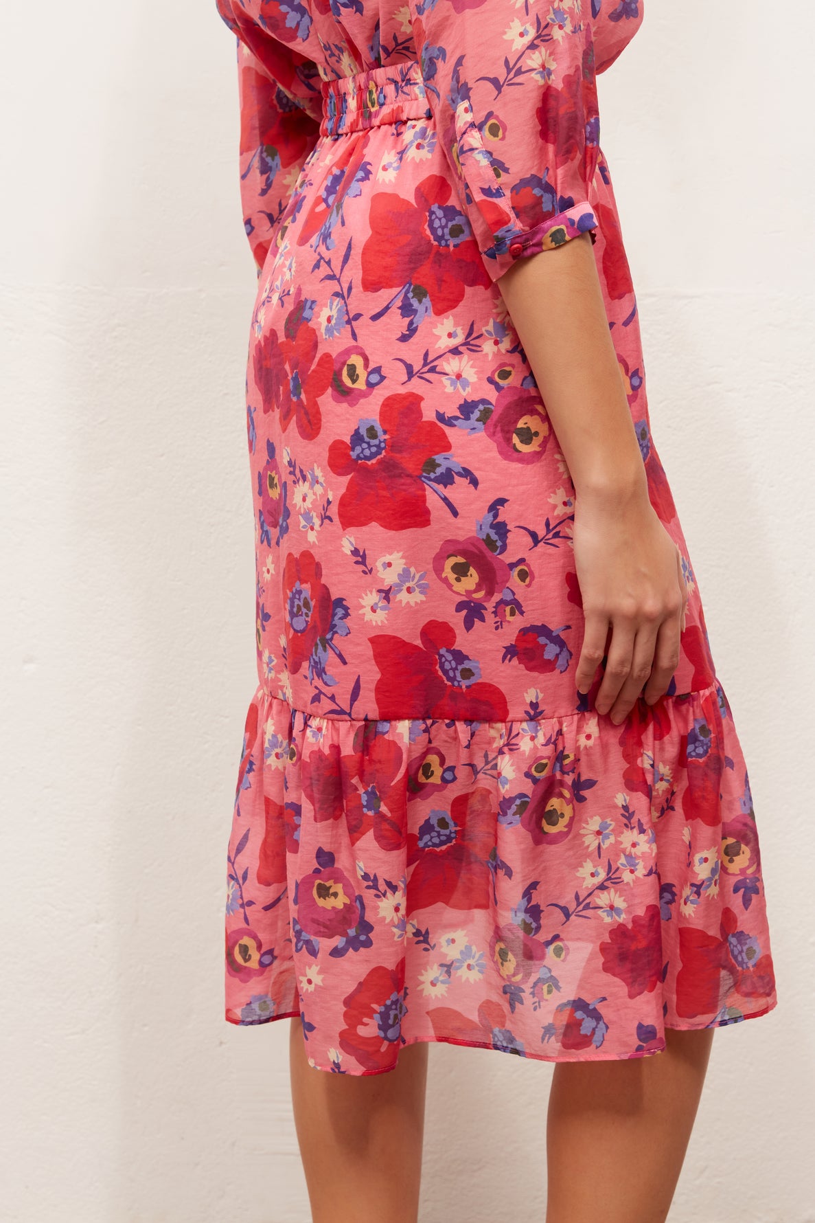 LICCIA - Jupe portefeuille à volant Faume - seconde main