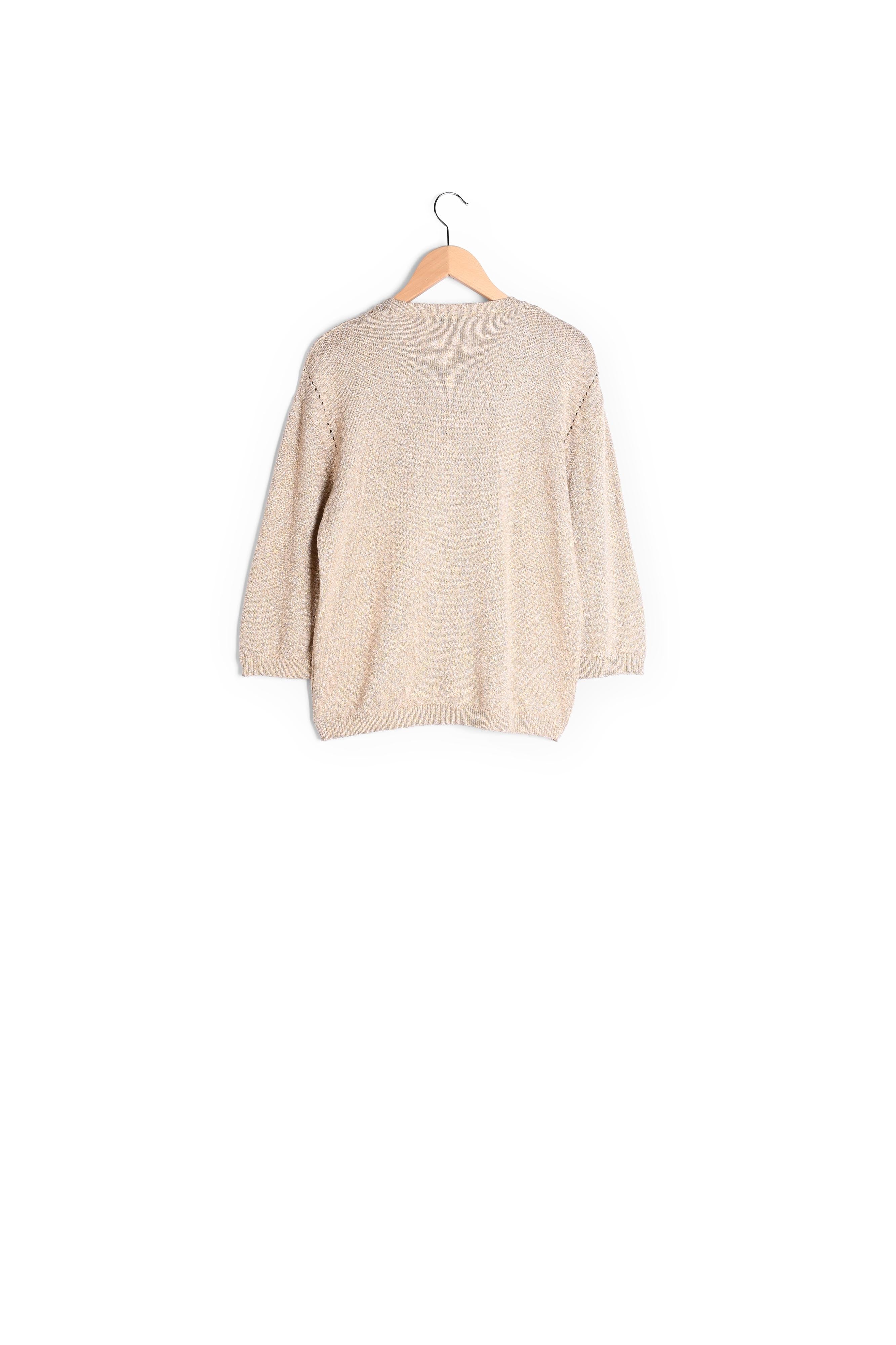 Pull col rond en lurex - LEONIE Faume - seconde main