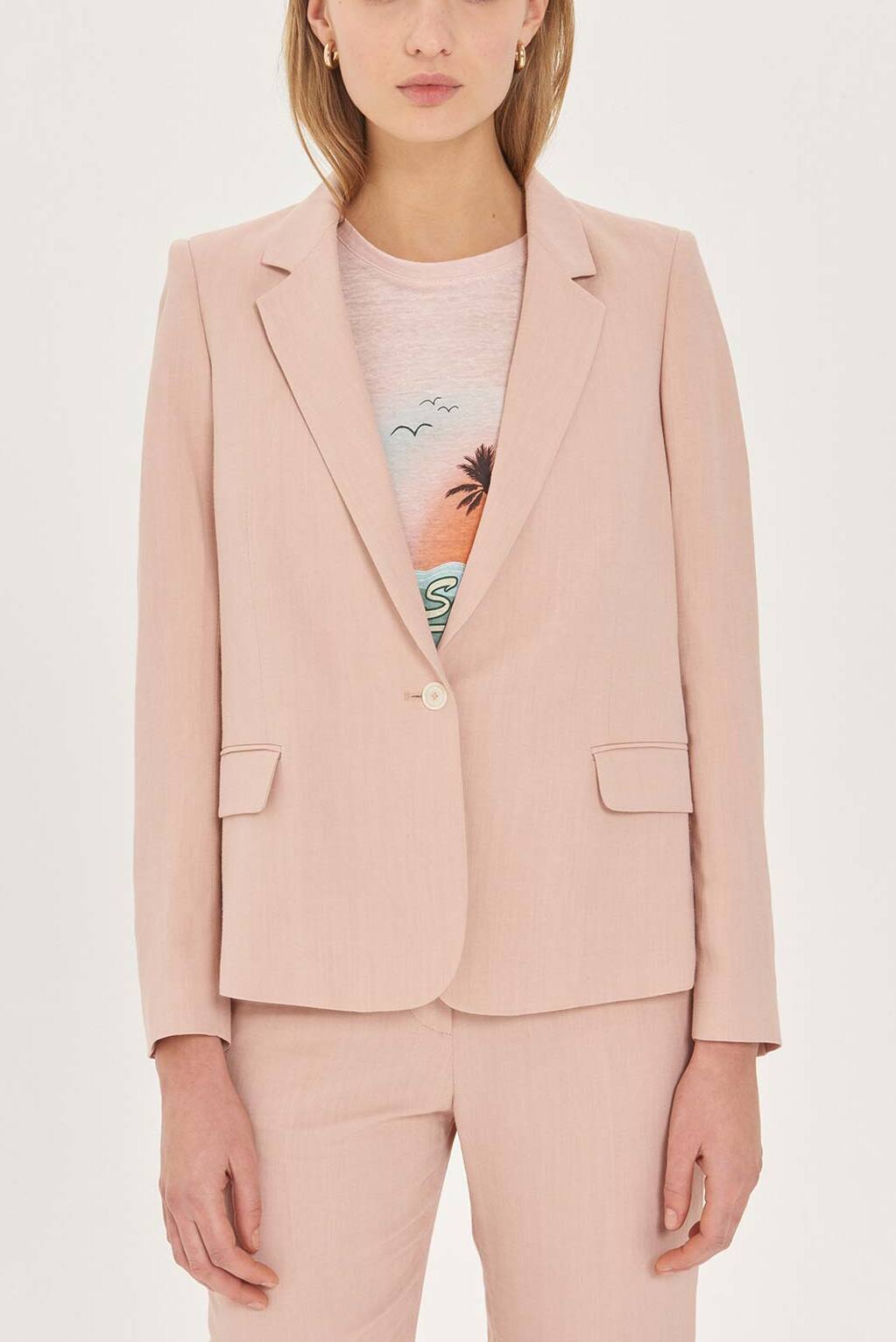 SILVANA - Veste de tailleur en lin mélangé Faume - seconde main