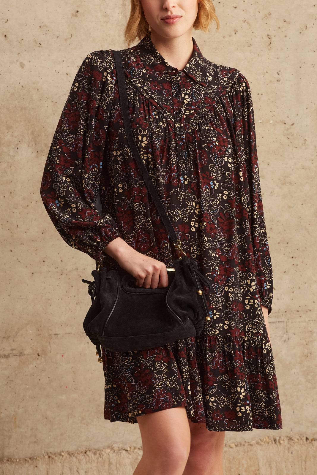 Robe large à motif papillon - JAHLYA Faume - seconde main