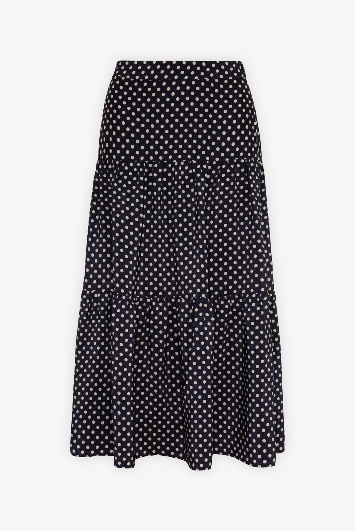LORNA - Jupon à pois longueur midi Faume - seconde main