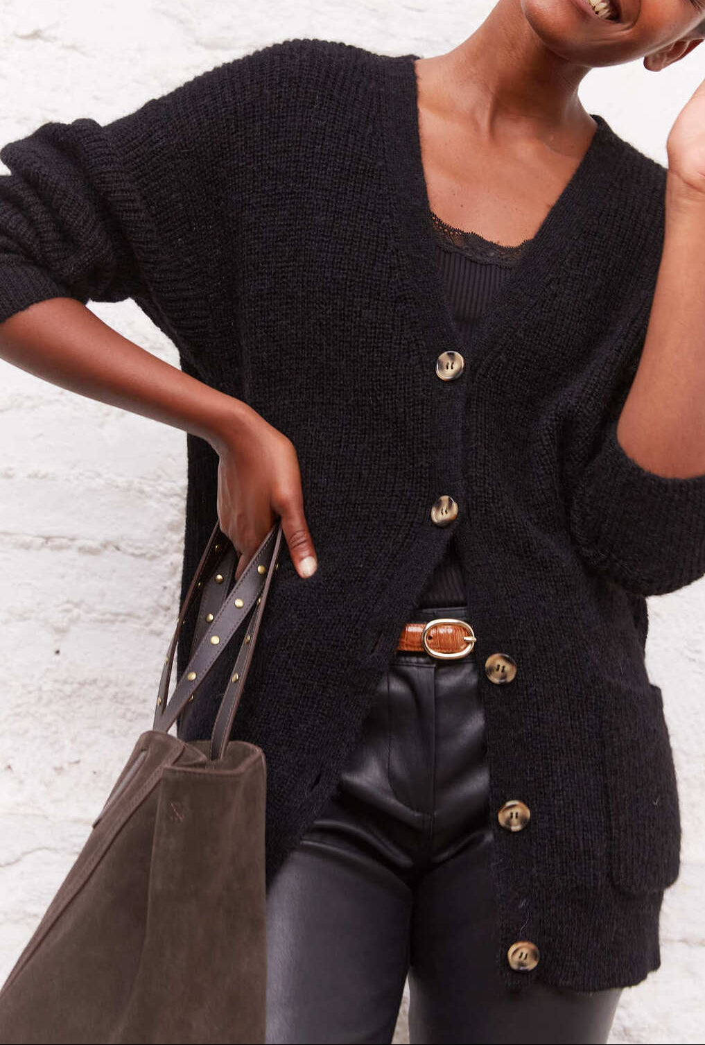 LARA - Gilet oversize avec poches plaquées Faume - seconde main