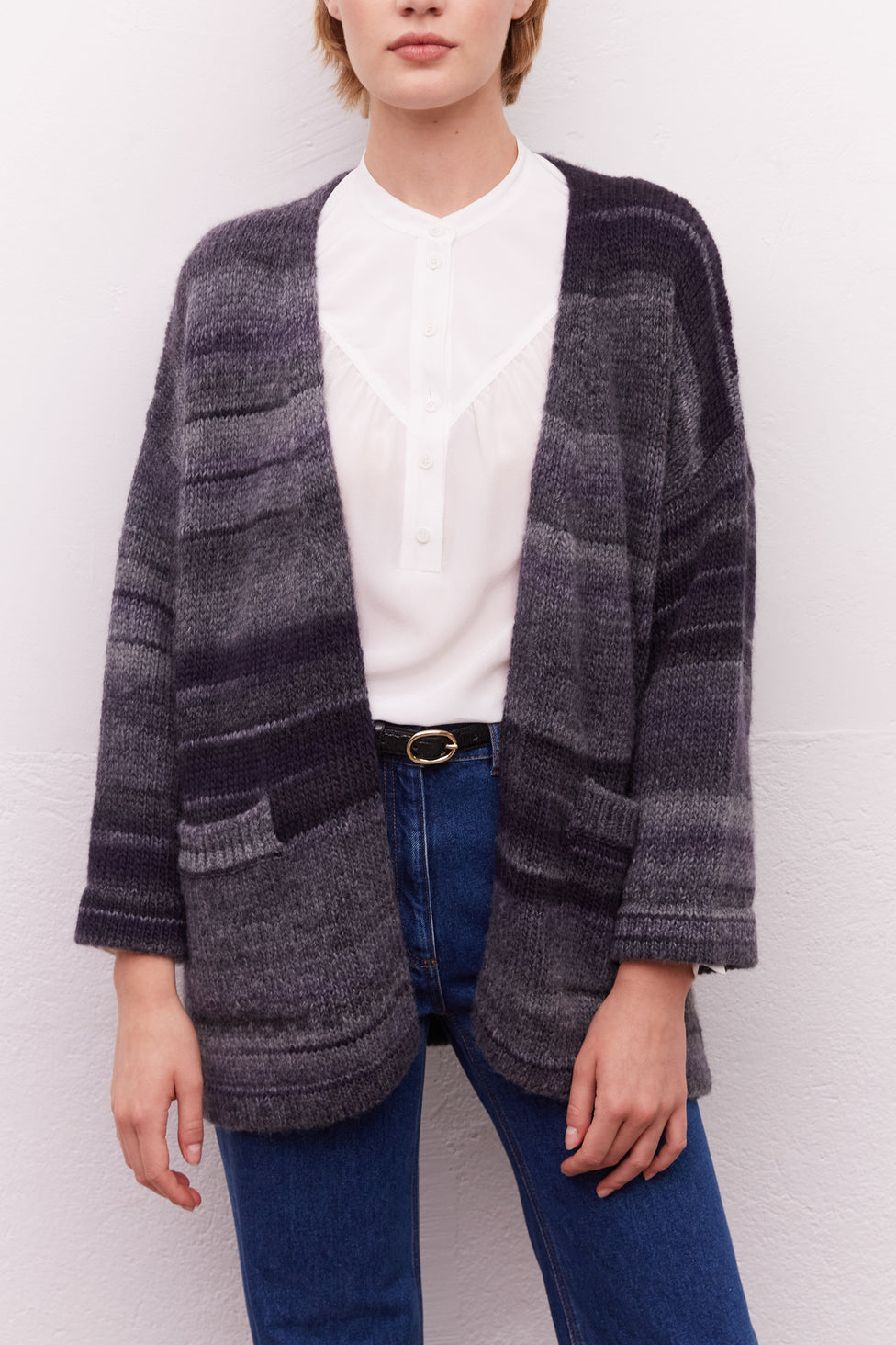 Gilet rayé oversize - LEE Faume - seconde main