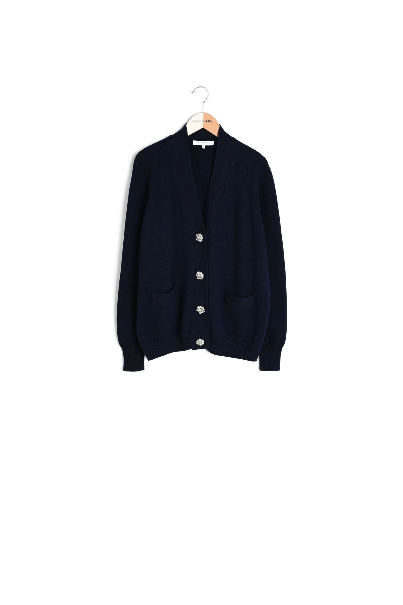 Gilet en laine et cachemire avec boutons bijoux - LEXANE Faume - seconde main