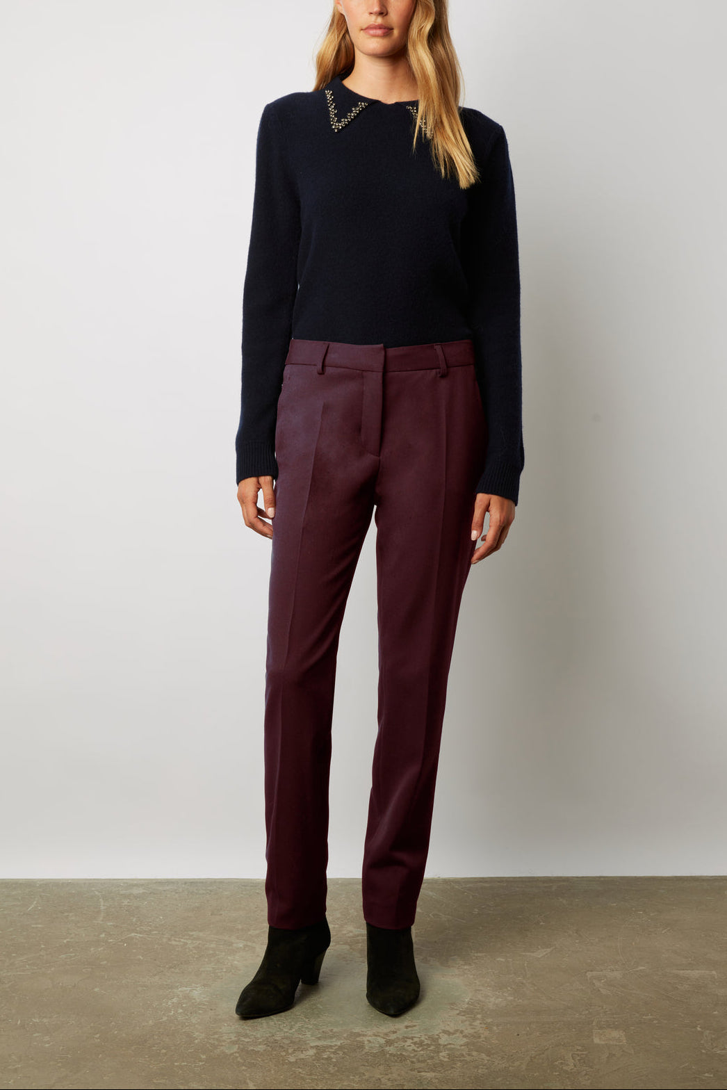 Pantalon droit 7/8 de tailleur - EMANUELLA Faume - seconde main