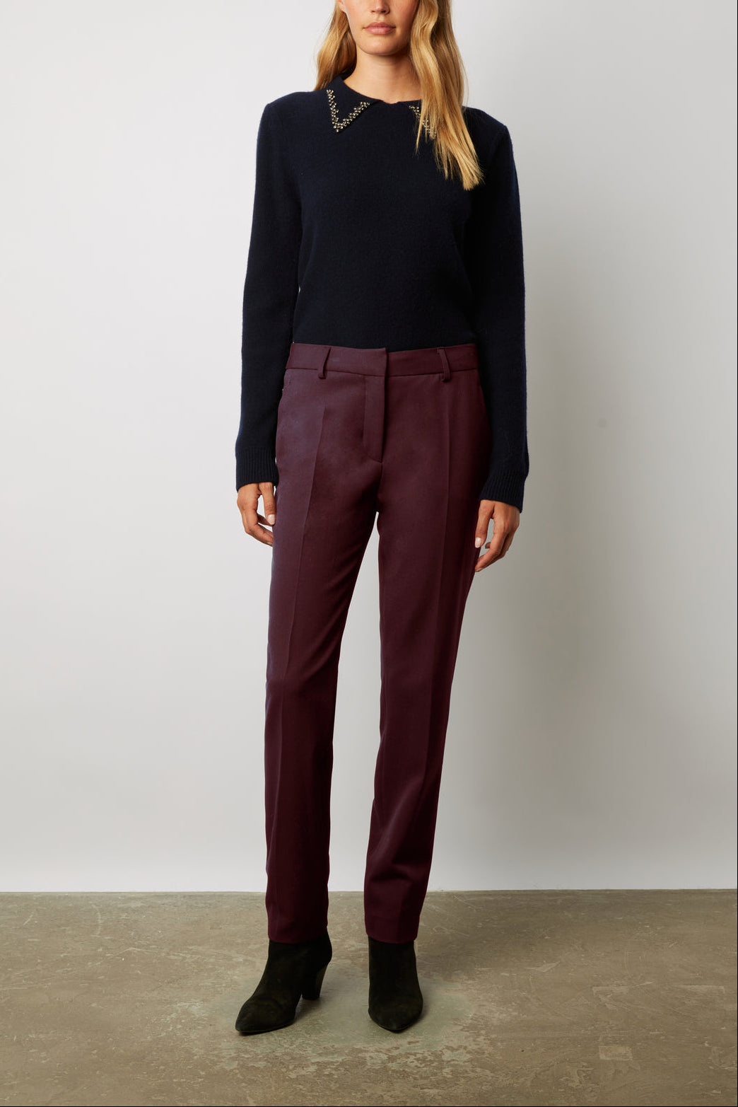 Pantalon droit 7/8 de tailleur - EMANUELLA Faume - seconde main