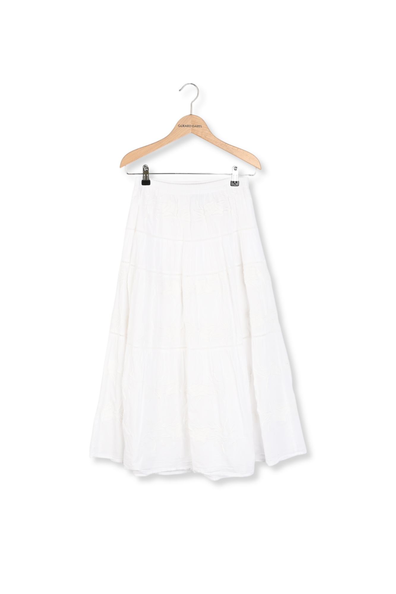 Jupe longue en coton à broderies - VERA Faume - seconde main