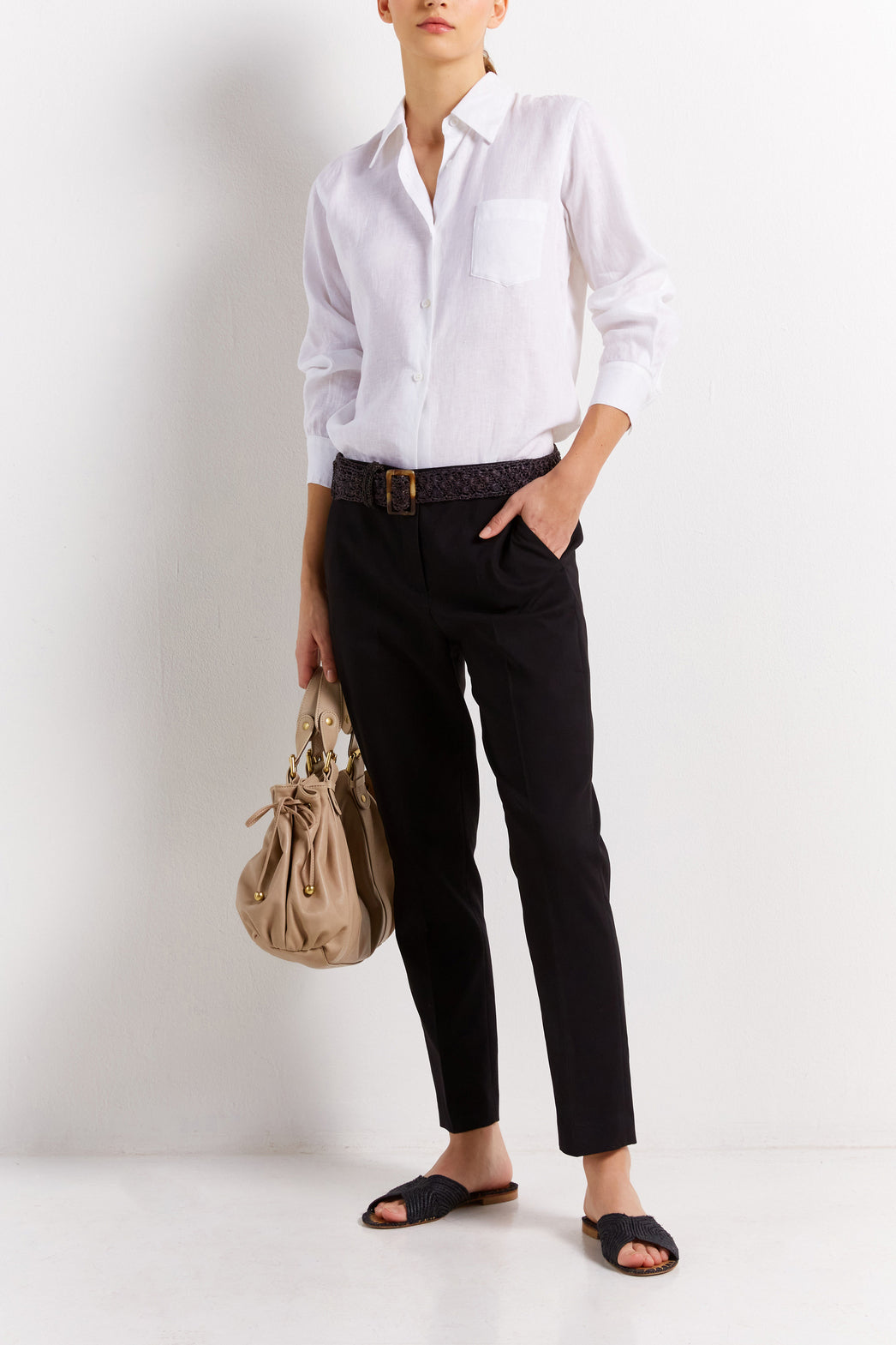 Pantalon en coton stretch - EMERSON Faume - seconde main