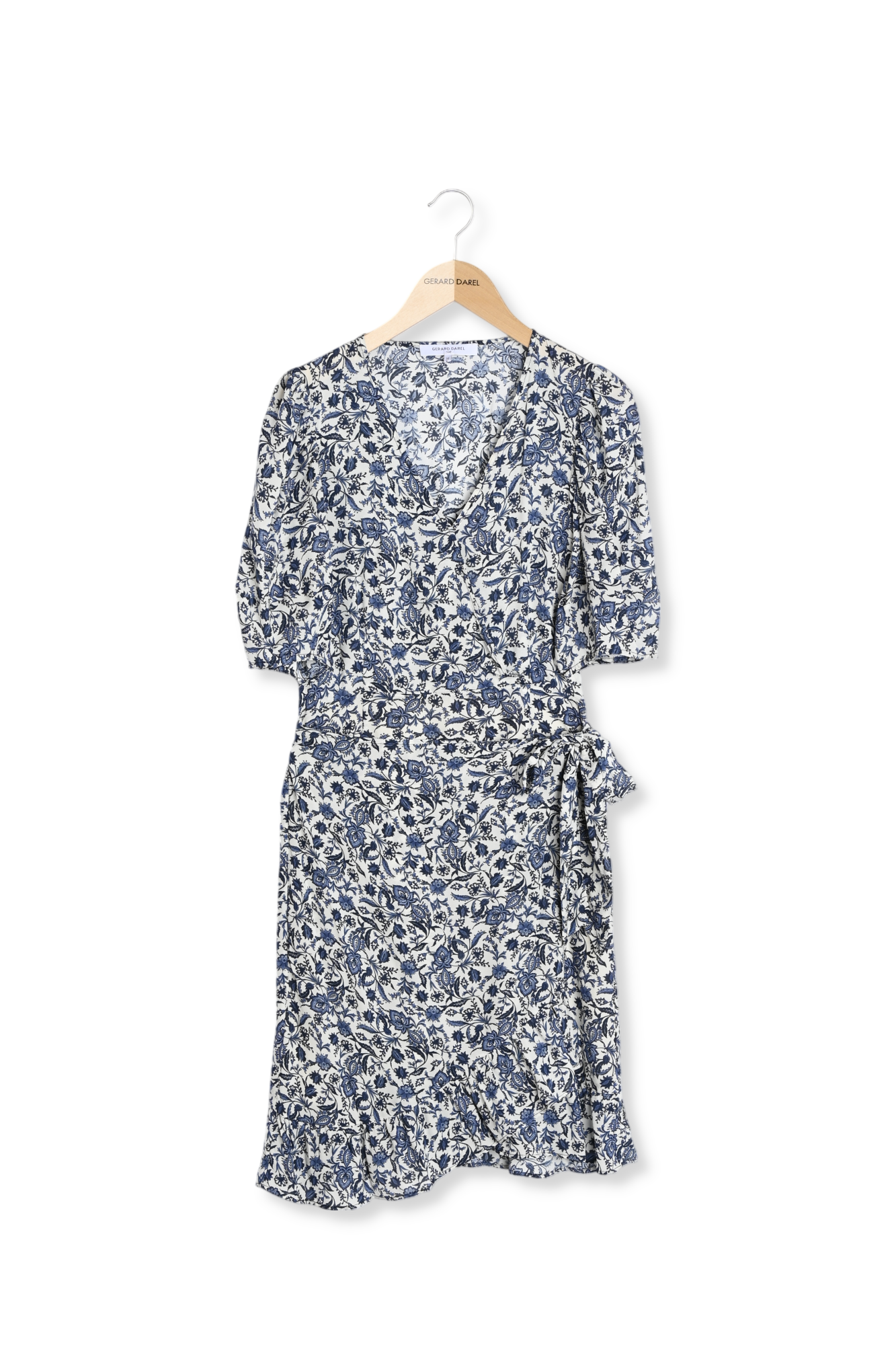 Robe courte portefeuille imprimé cachemire - JESABELLE Faume - seconde main