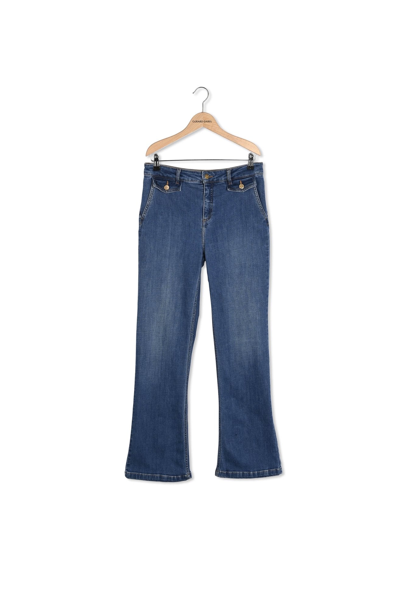 Jean bootcut en denim brut - CAMY Faume - seconde main