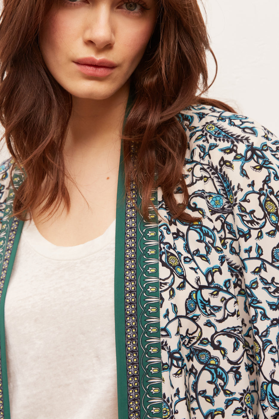 AGHATE - Veste imprimée façon kimono Faume - seconde main