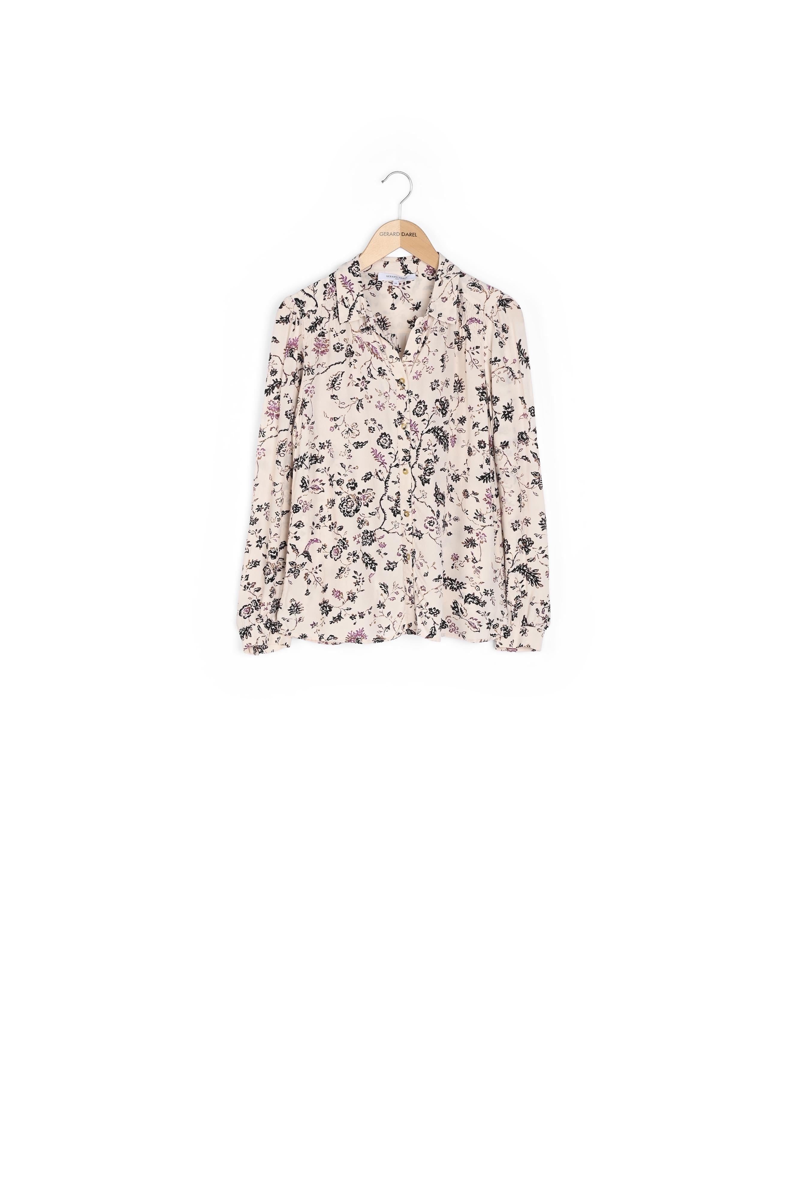 Chemise en soie fleuri - CARA Faume - seconde main