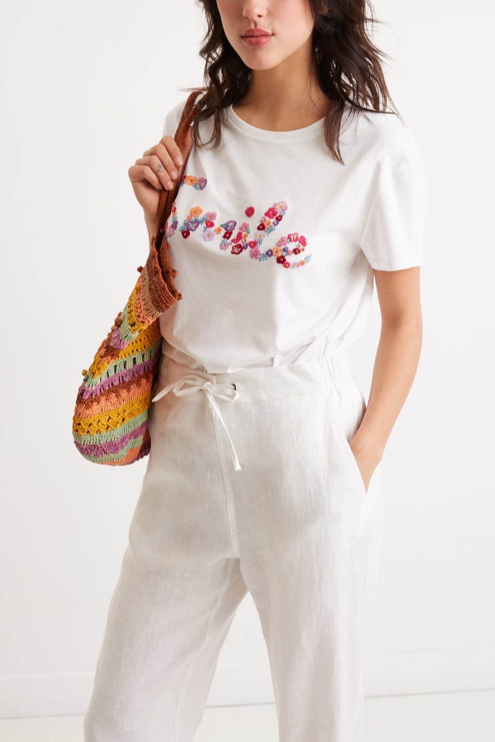 T-Shirt en coton brodé 